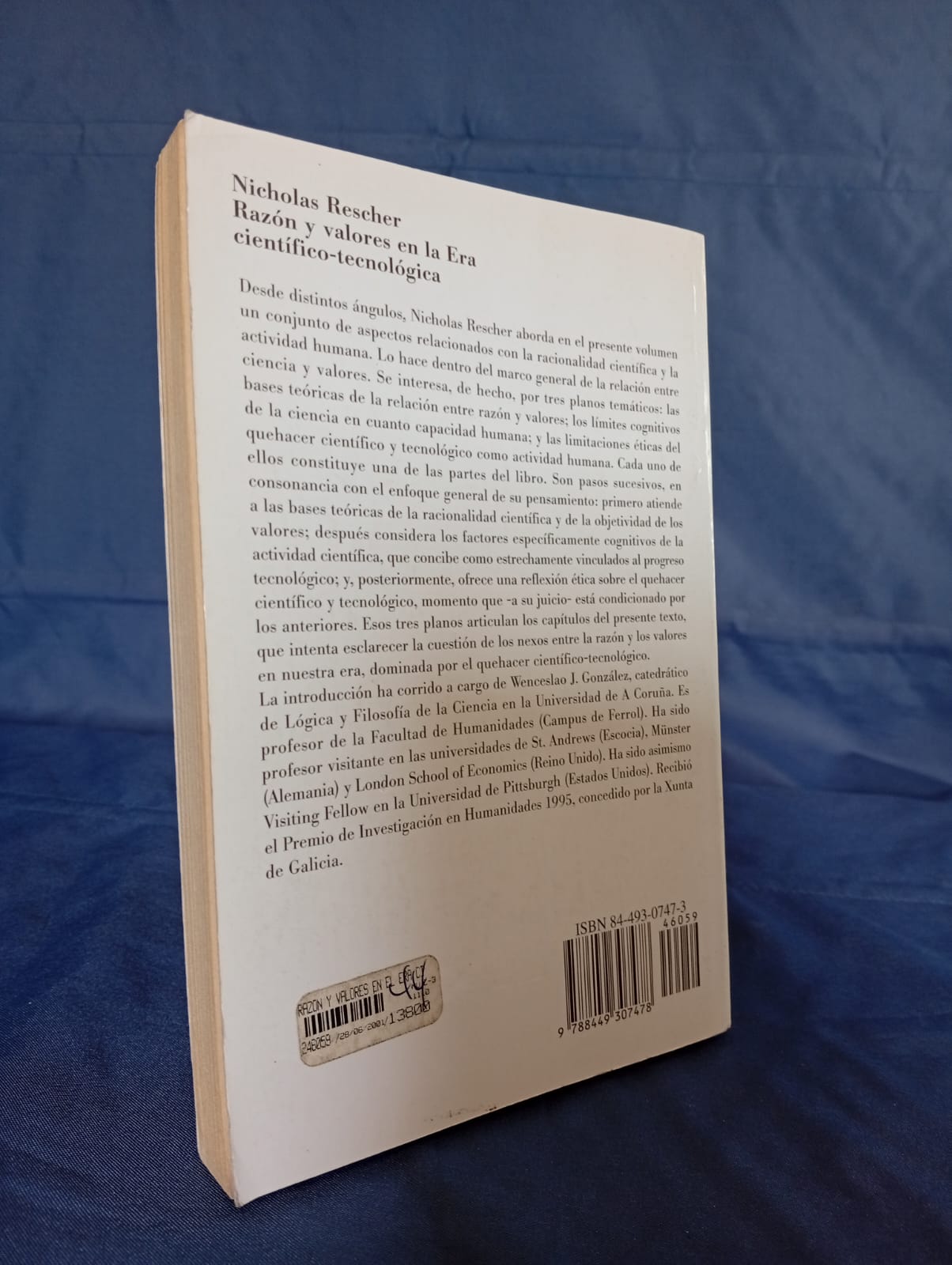 RAZÓN Y VALORES EN LA ERA CIENTIFICO TECNOLOGICA