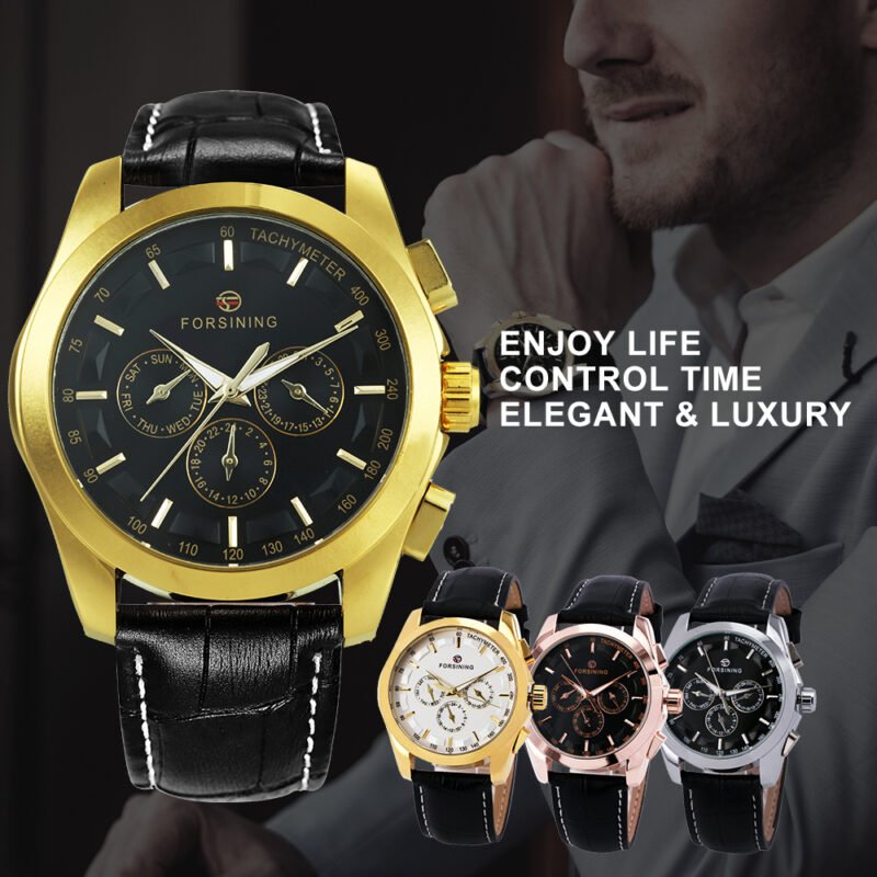 Forsining Business Mechanical Watch Dial Date