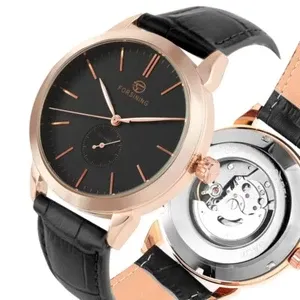FORSINING Men's Automatic Wristwatch Leather Strap Sport Watches Luxury Watch