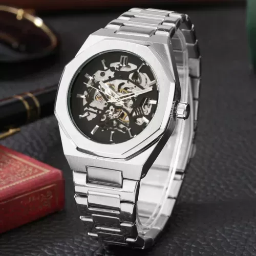 Forsining Luxury Automatic Watches Skeleton Mechanical Watch for Men Wristwatch