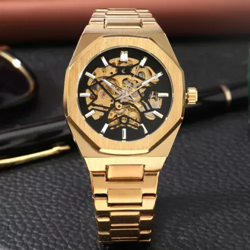 Forsining Luxury Automatic Watches Skeleton Mechanical Watch for Men Wristwatch