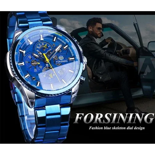 FORSINING Men's Sports Watch Date Waterproof Mechanical Automatic Wrist Watches