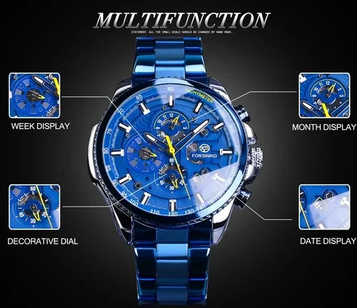 FORSINING Men's Sports Watch Date Waterproof Mechanical Automatic Wrist Watches