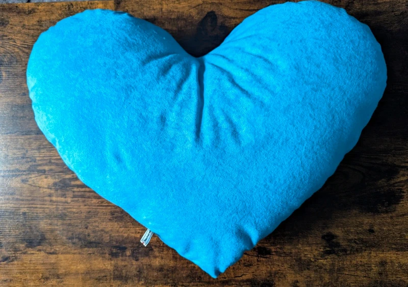 Handmade Floral Heart-Shaped Decorative Pillow / Cushion