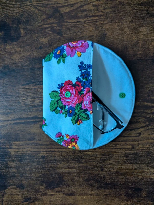 Handmade Glasses Case  wallet Pouch