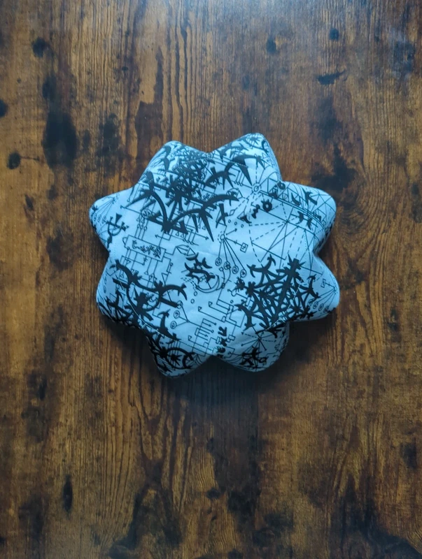 Handmade Multi-Function Textile Scalloped Bowl - Black & White