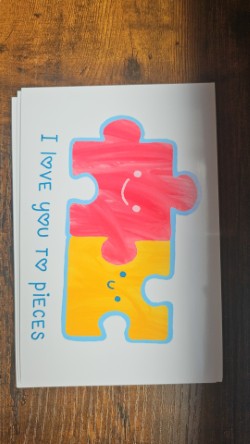 I love you to pieces - note