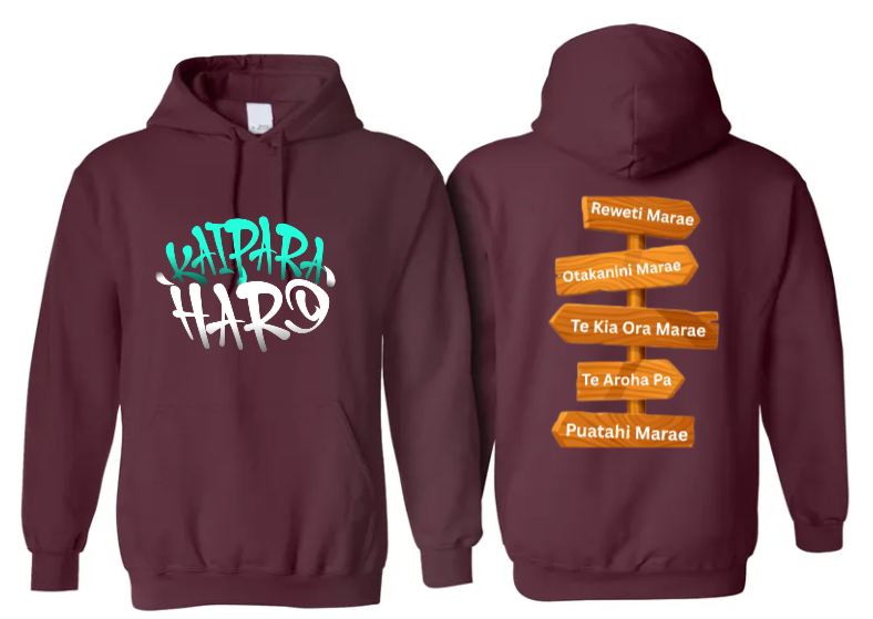 Kaipara Hard, Pepeha Hoodie (Reweti)