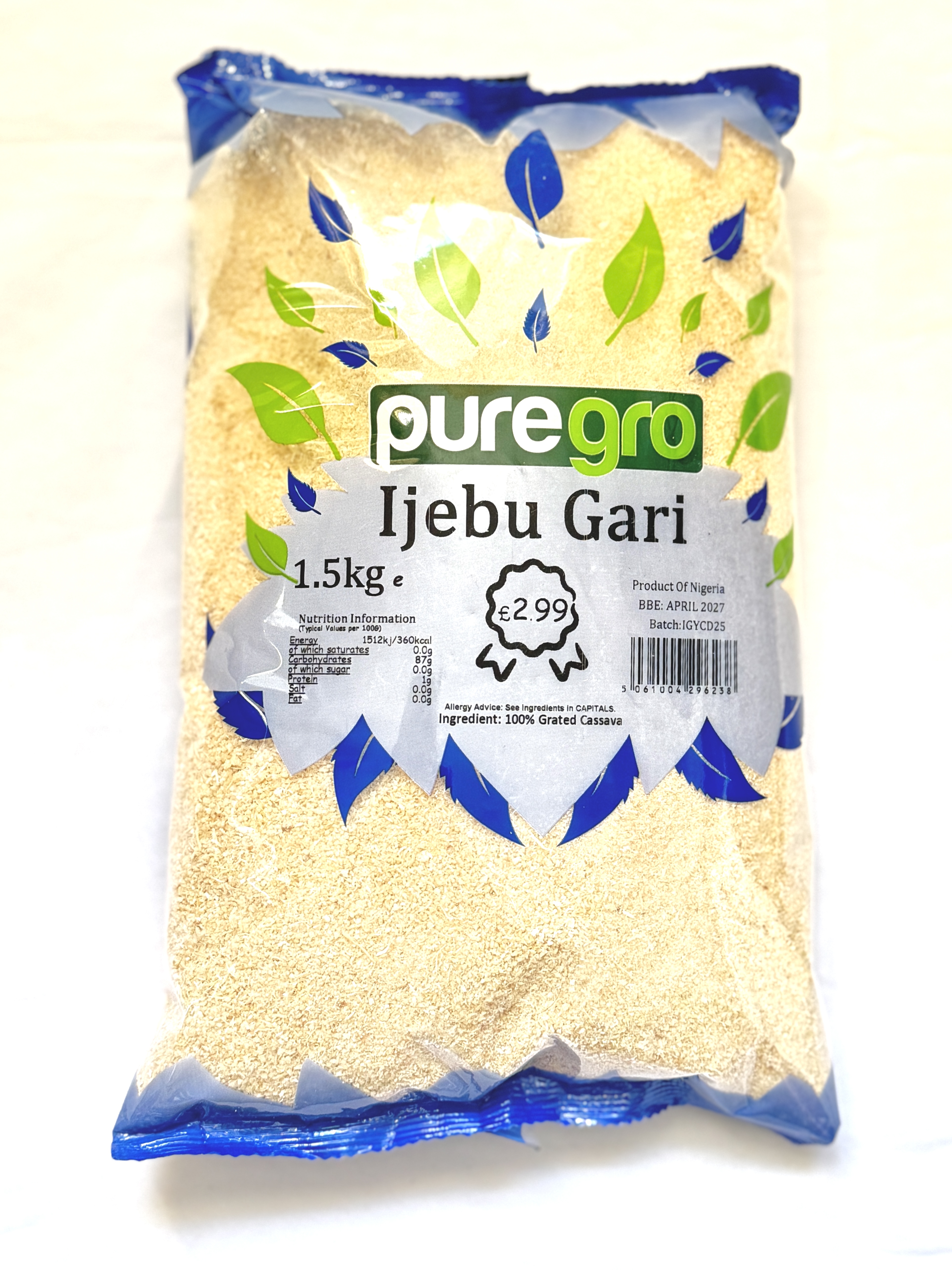 Puregro Ijebu Garri 1x1.5kg
