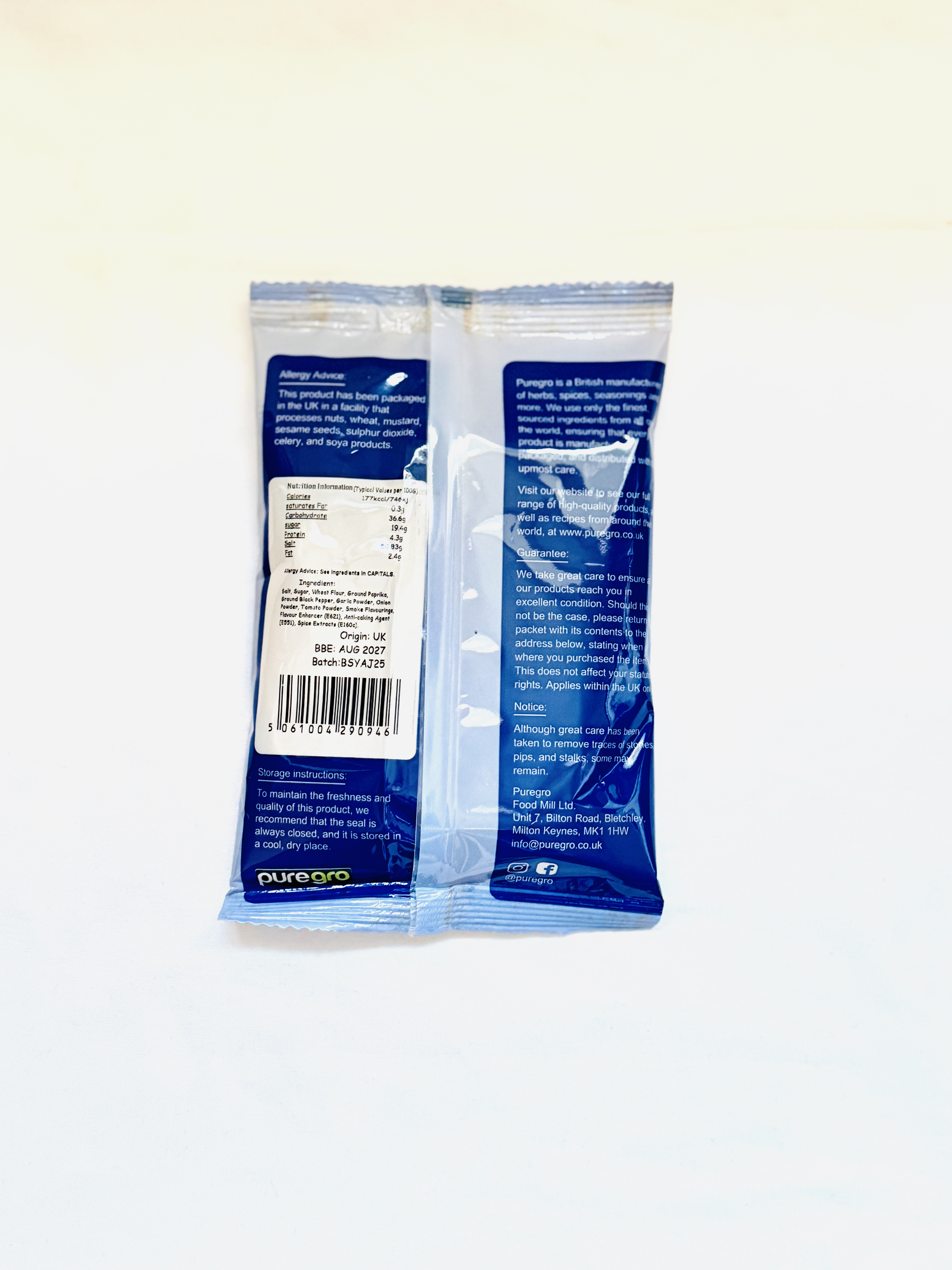 Puregro Barbecue Seasoning 1x100g