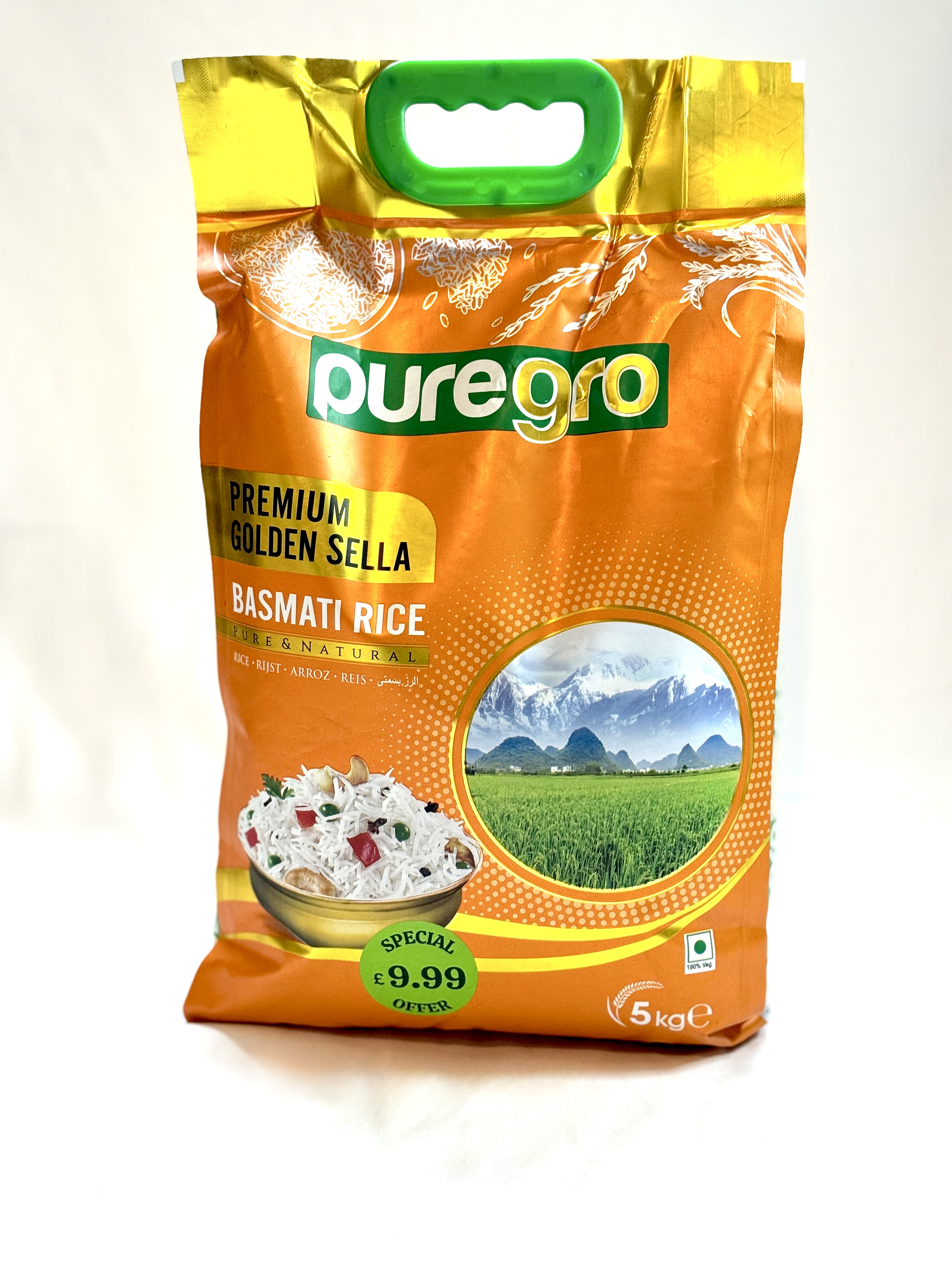 Puregro Premium Golden Sella Basmati Rice 1x5kg