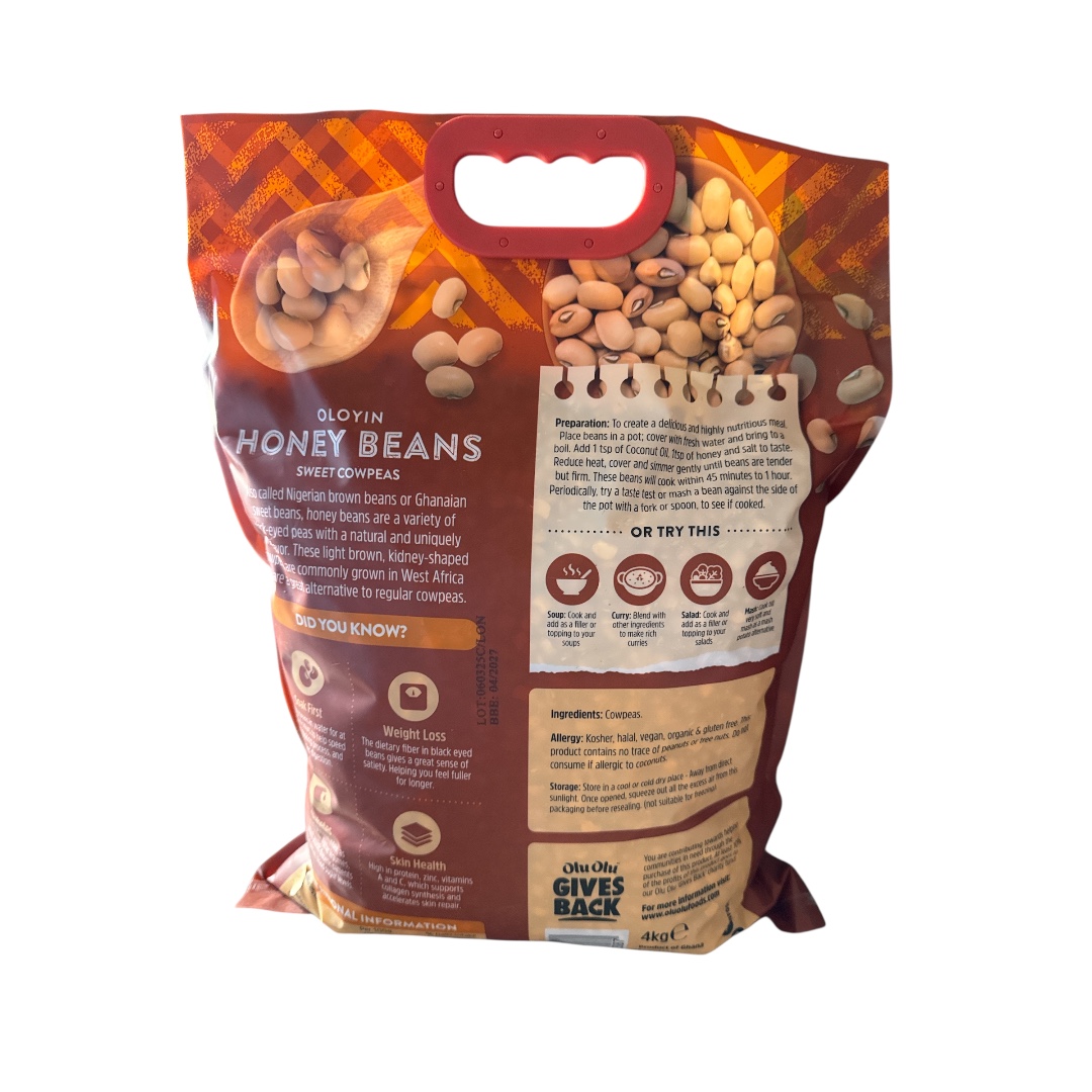 Olu Olu Honey (Oloyin, Sweet) Beans 1x4kg