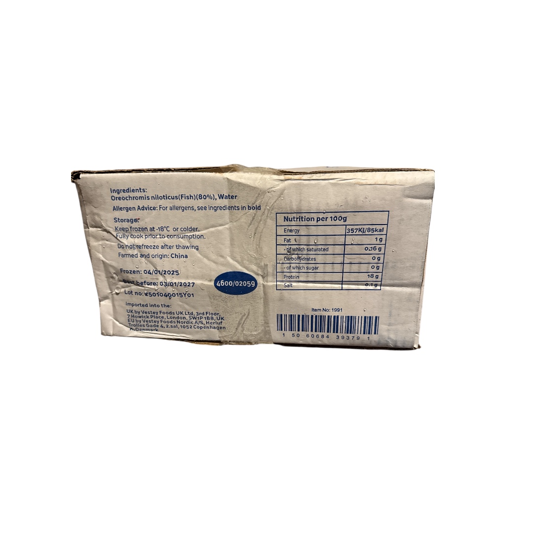 Whole Black Tilapia Fish 500g-800g 1x5kg