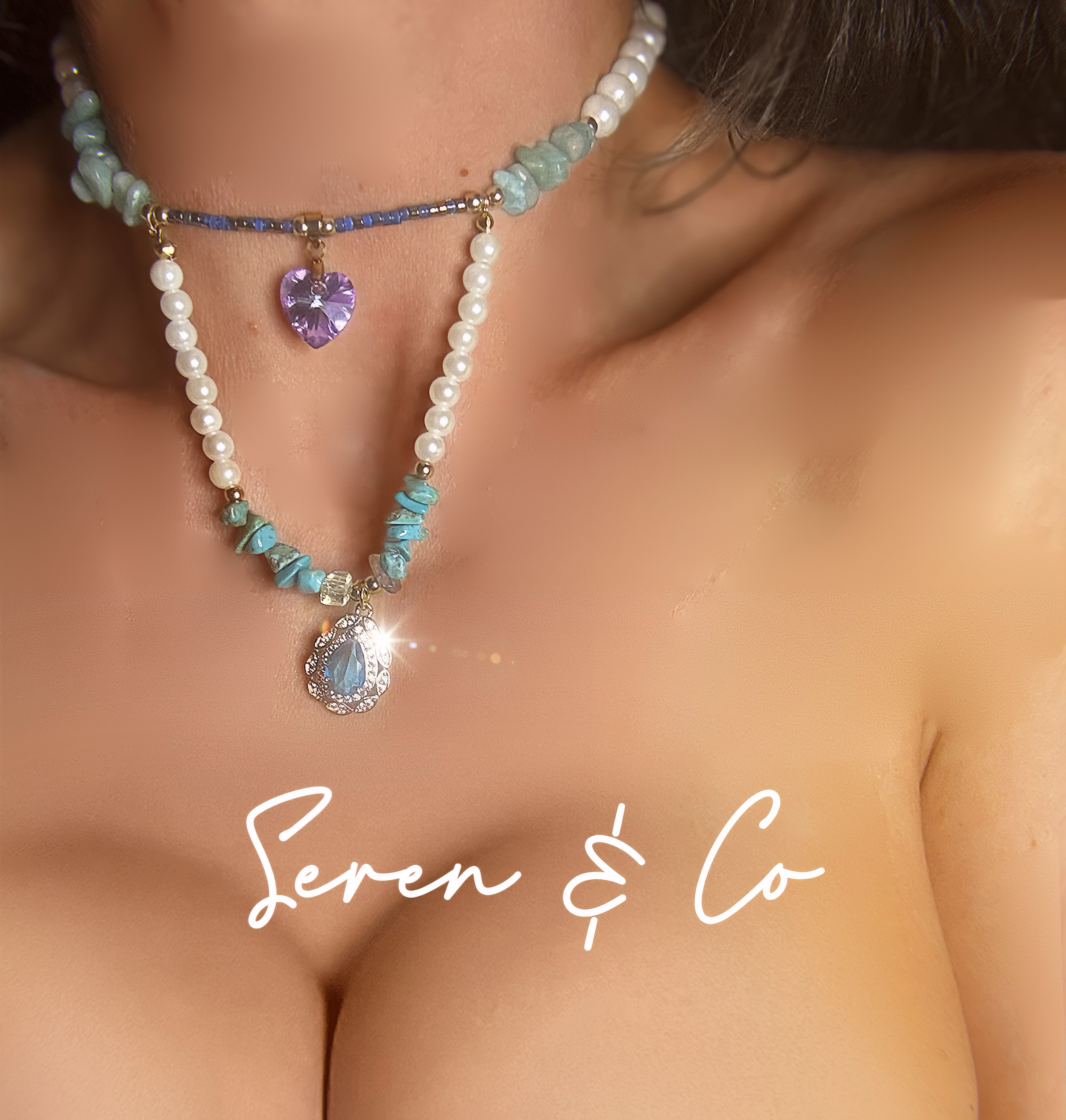 The Divine Royalty Choker (Turquoise, Amazonite & Quartz)