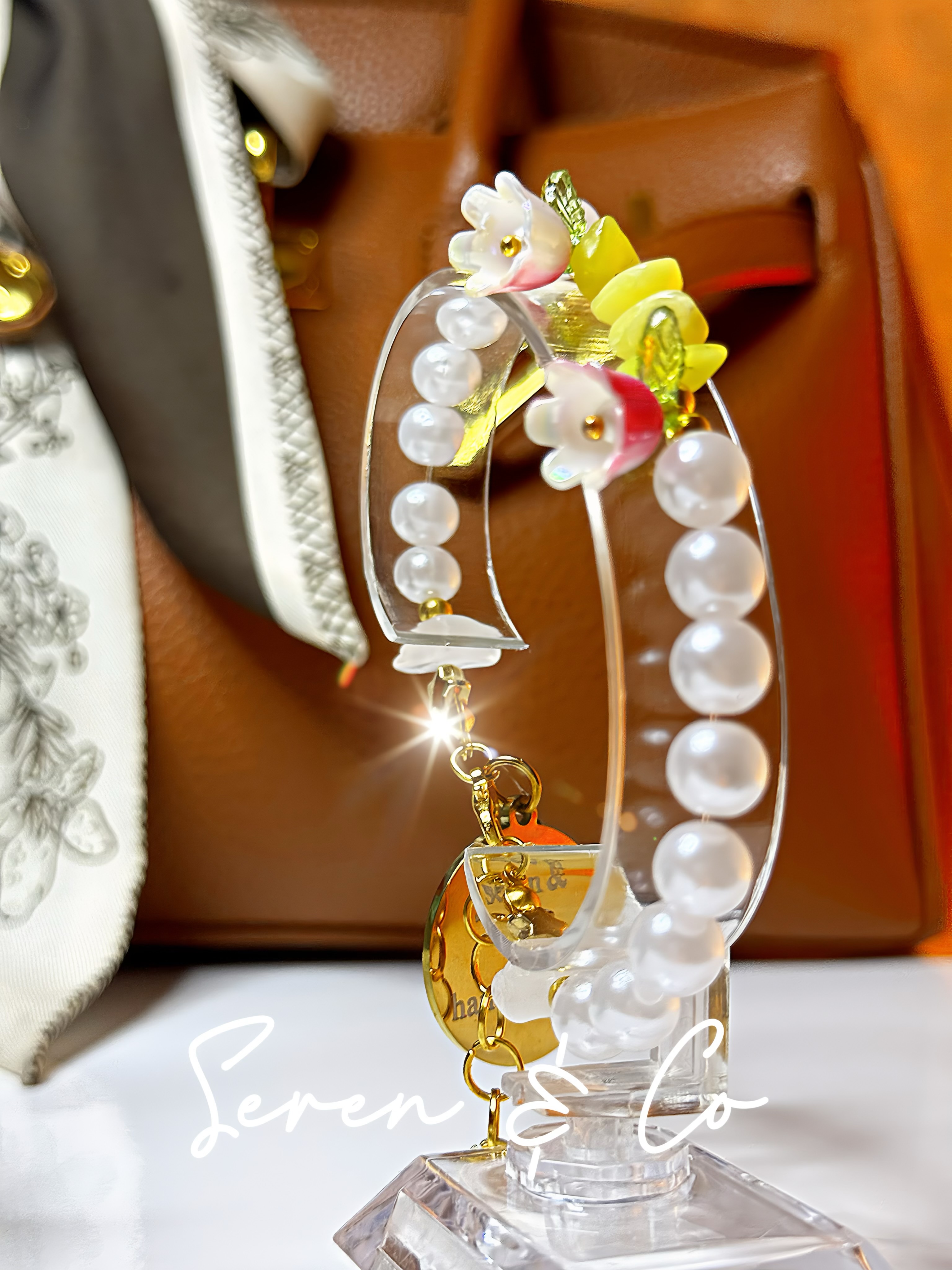 Eternal Bloom Bracelet & Earrings set (Lemon Calcite & Quartz)