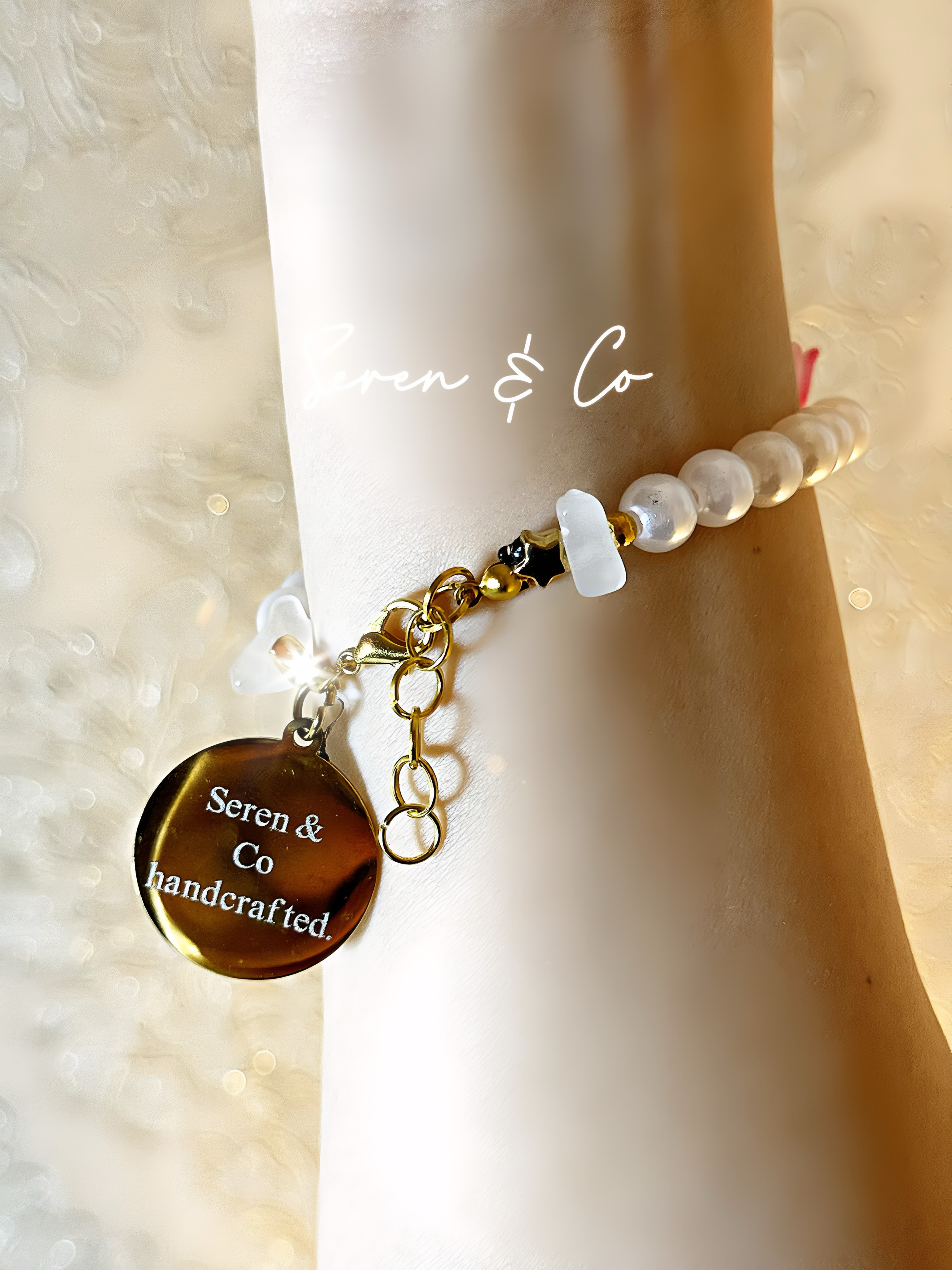 Eternal Bloom Bracelet & Earrings set (Lemon Calcite & Quartz)