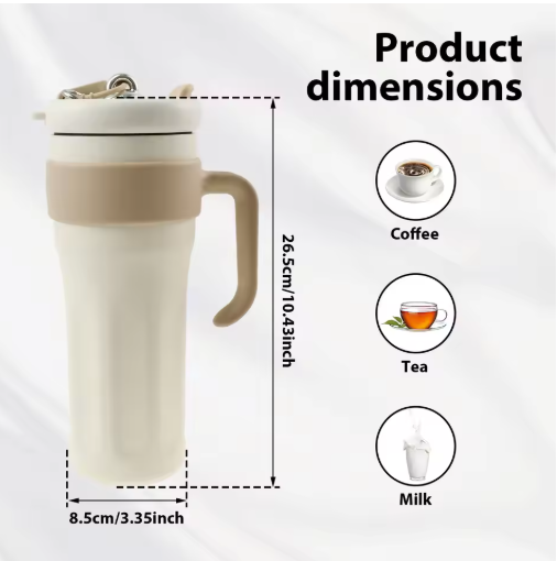1250ml Double Wall Insulated Coffee Tumbler