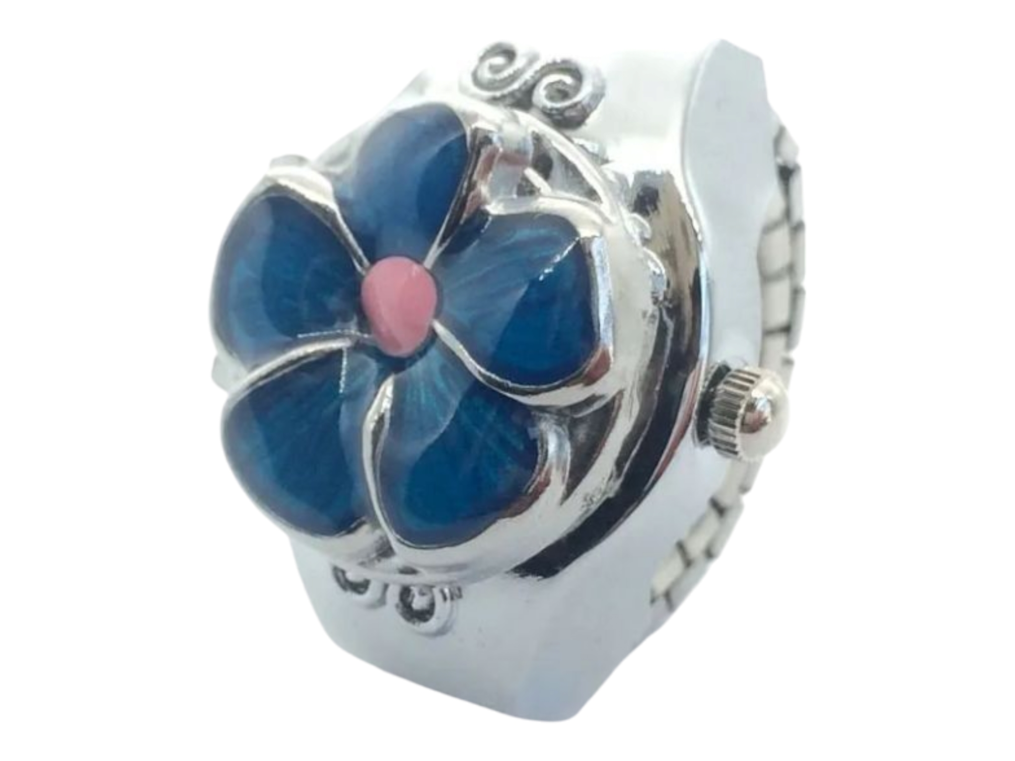 Flower finger ring watches
