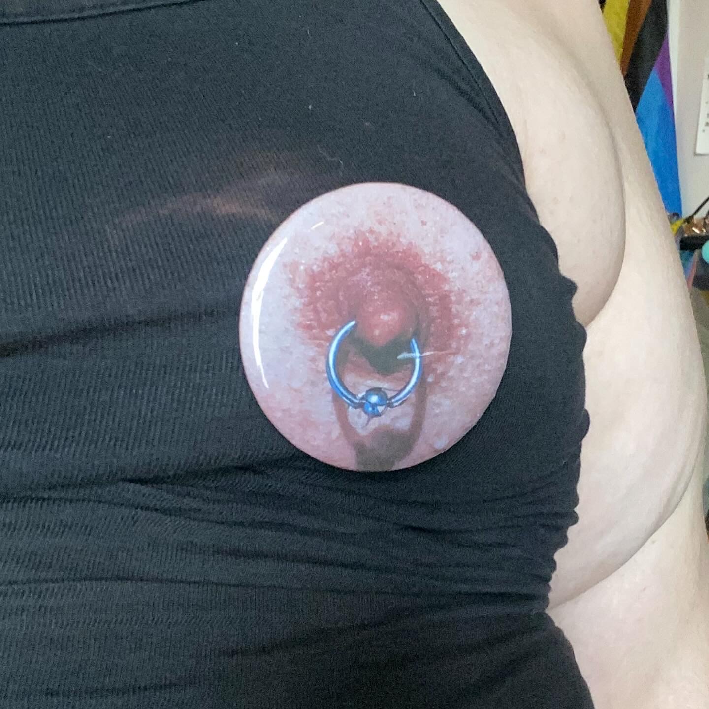 set of 5 nipple badges