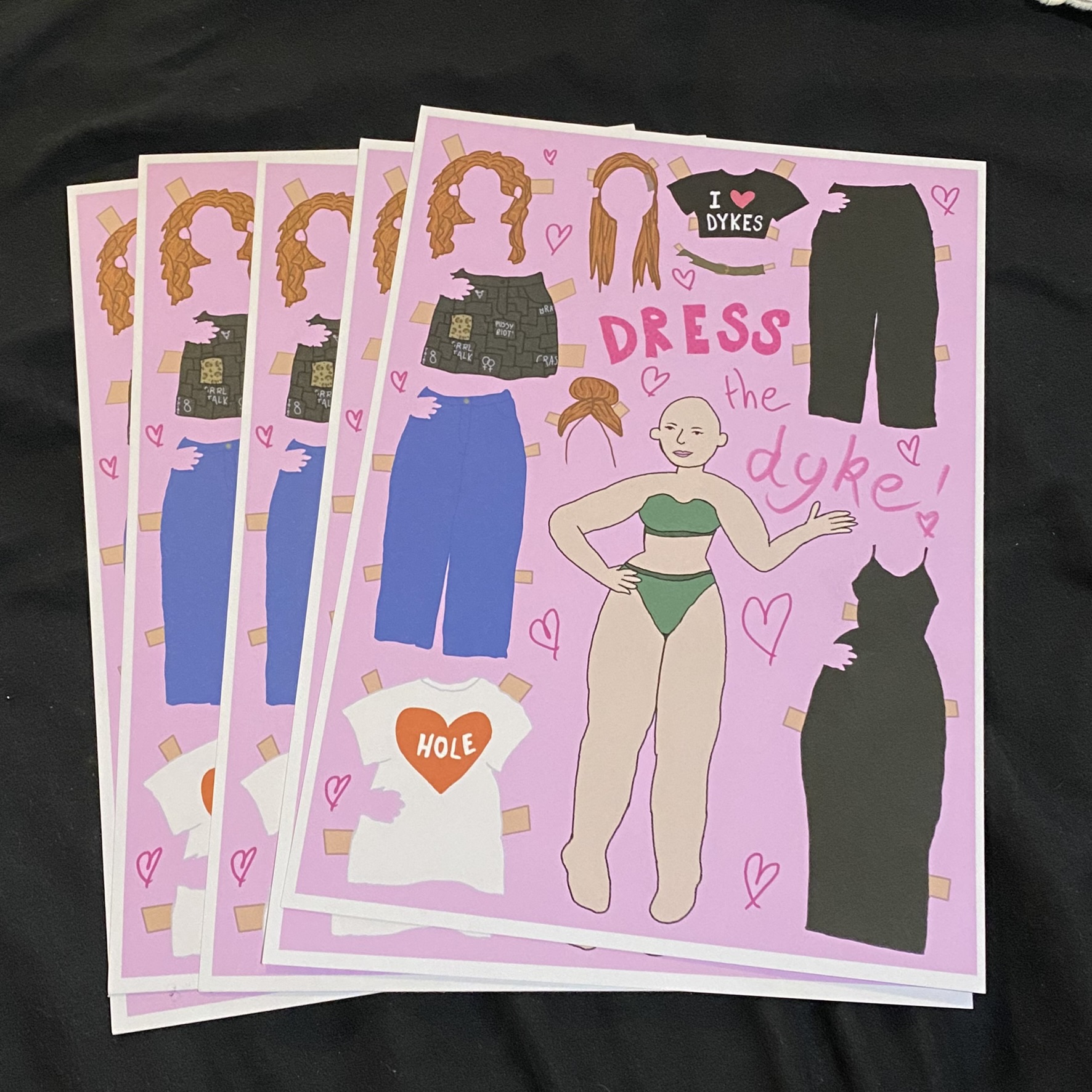 dress the dyke! paper doll/print