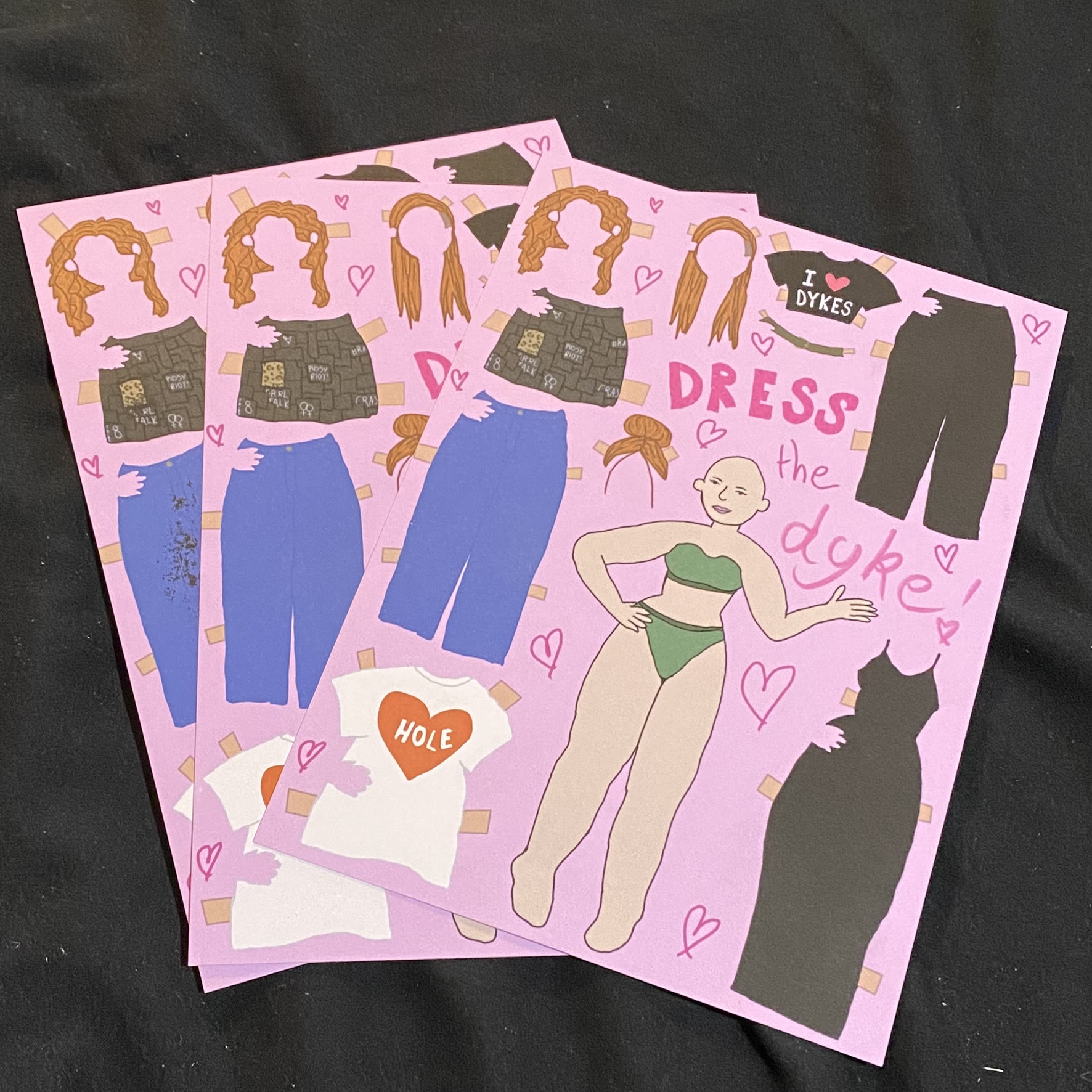 dress the dyke! paper doll/print