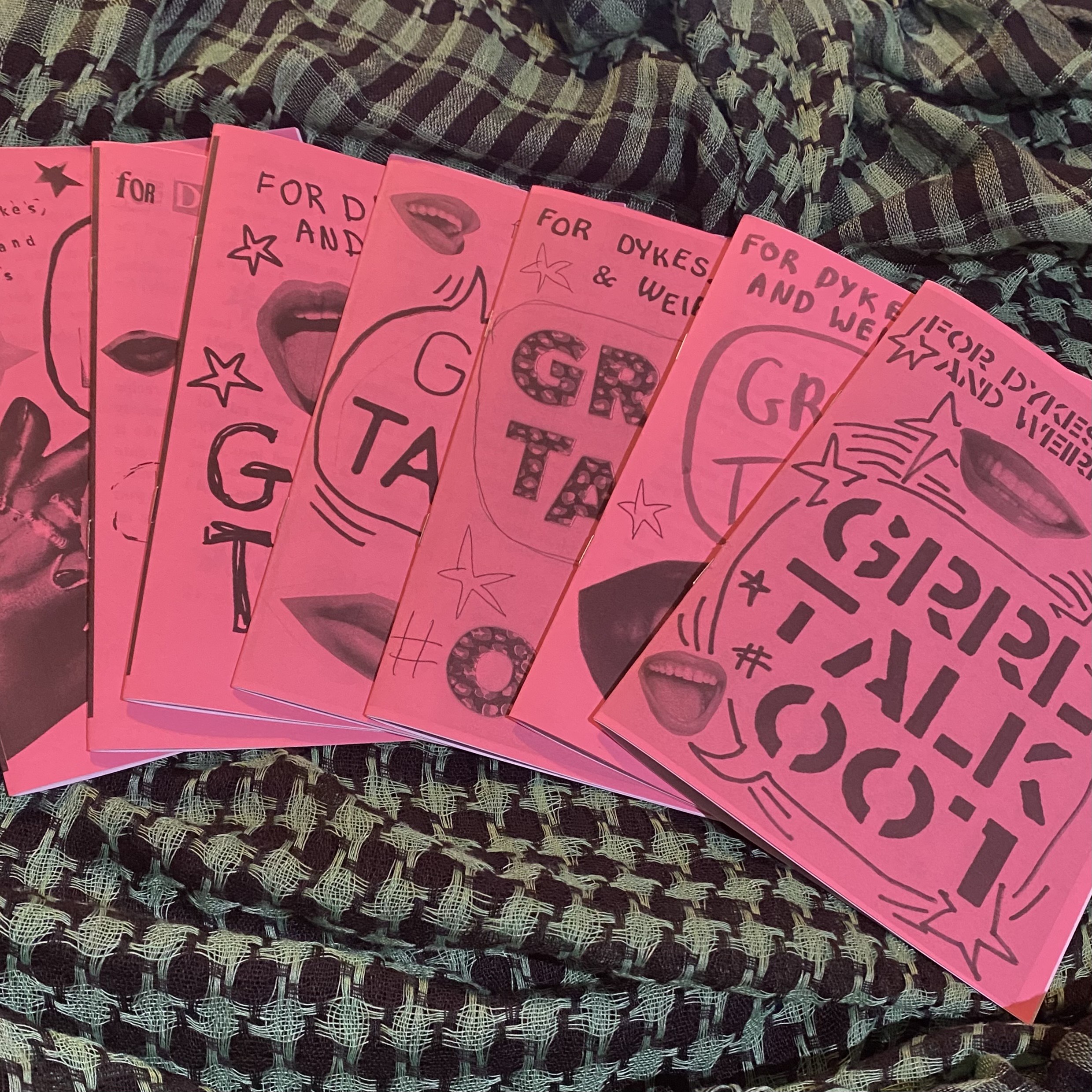 grrl talk zine - all SEVEN!!