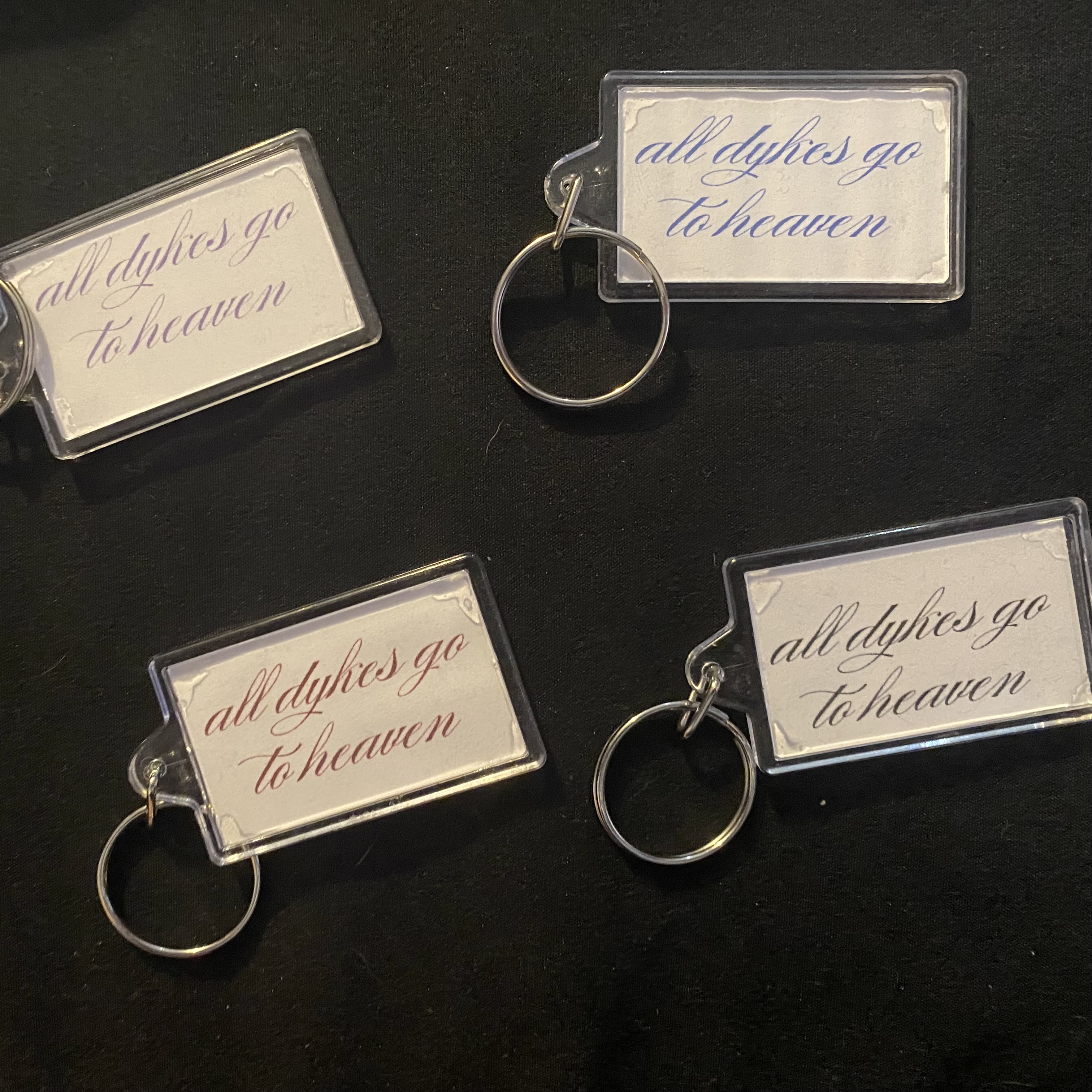 all dykes go to heaven keyrings