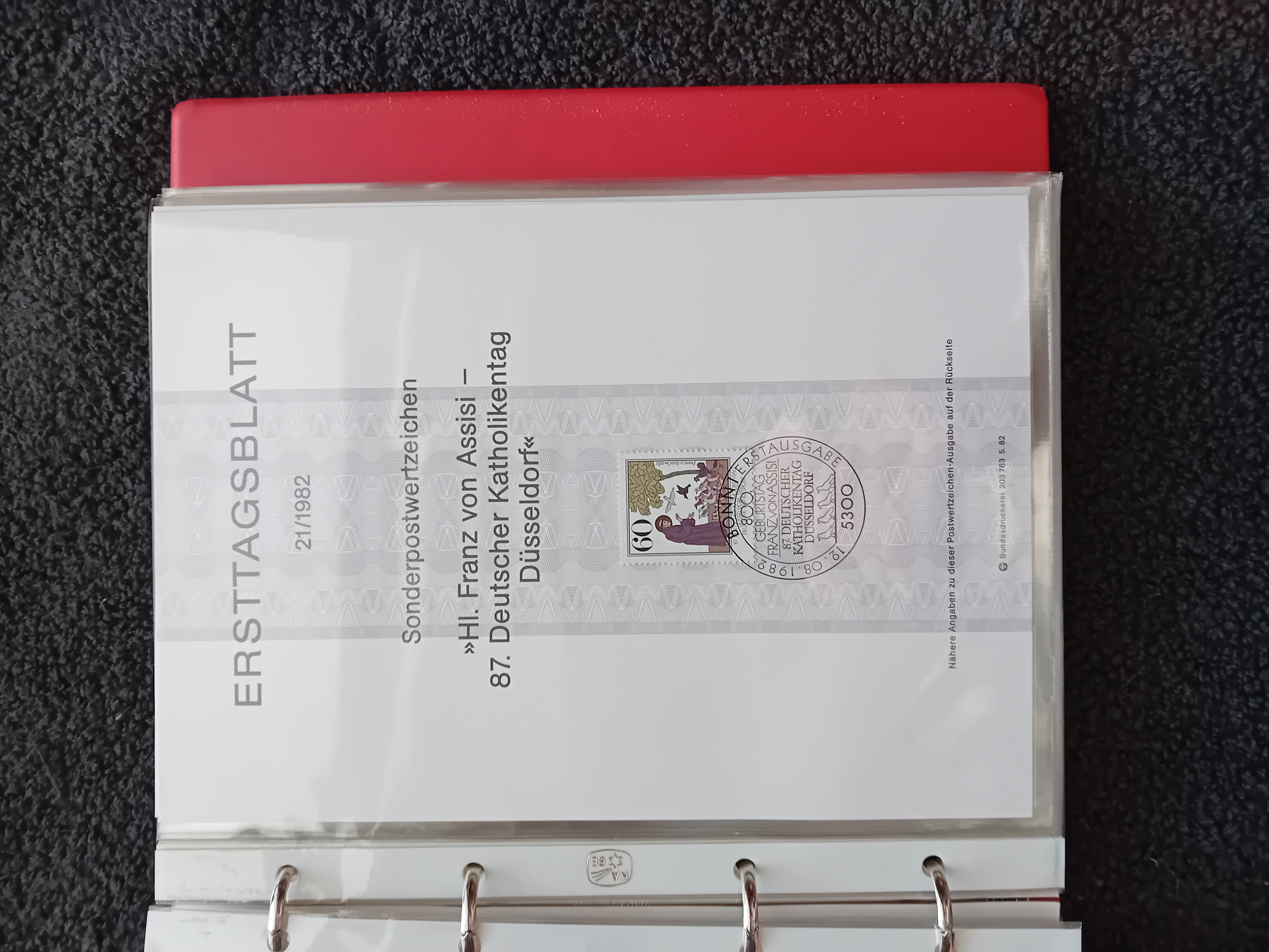Ersttagsblatt 1981 - 1983 CTO in album