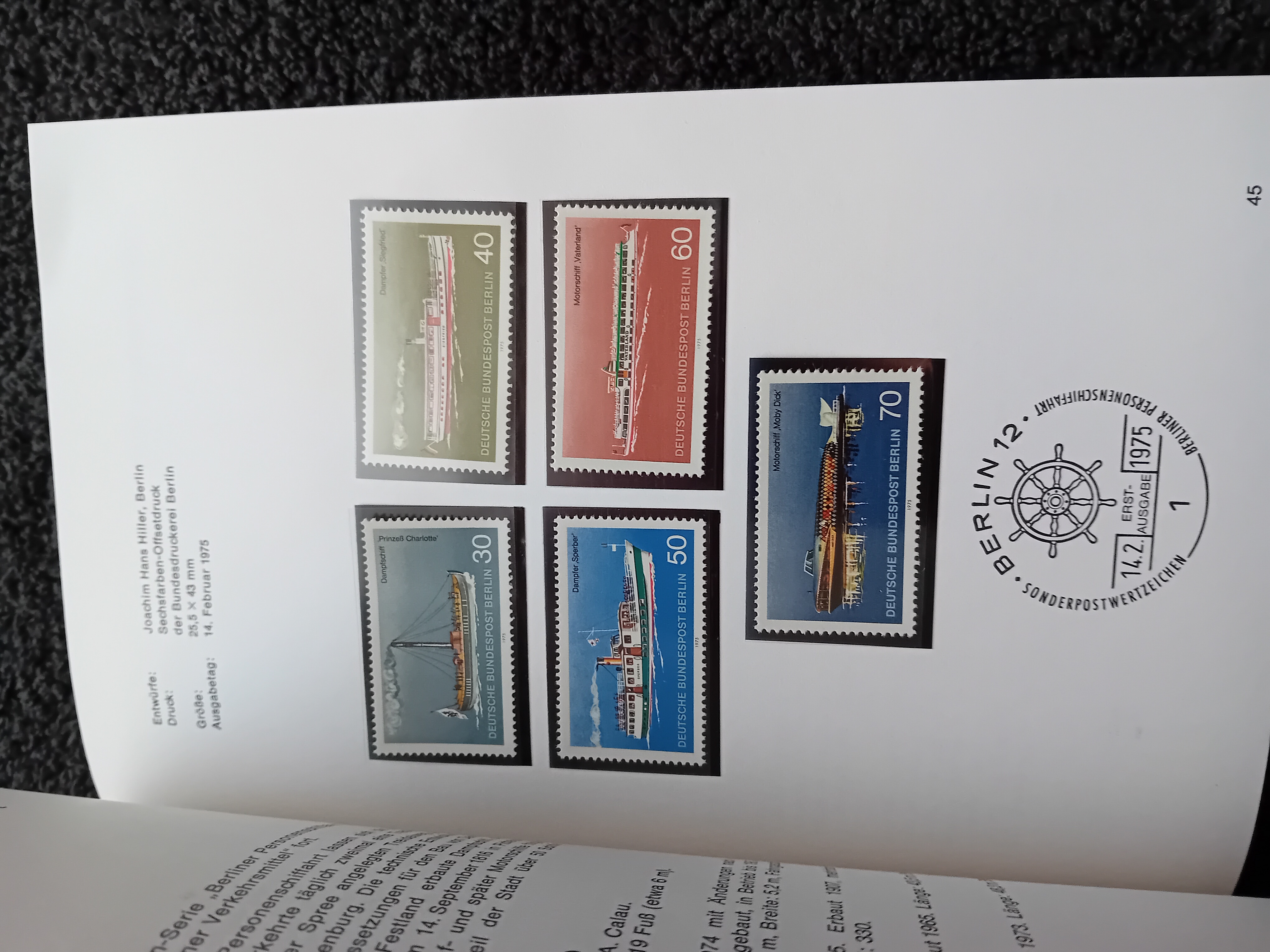 Germany 1975 Federal Republic Yearbook 59 pages Complete MNH stamps
