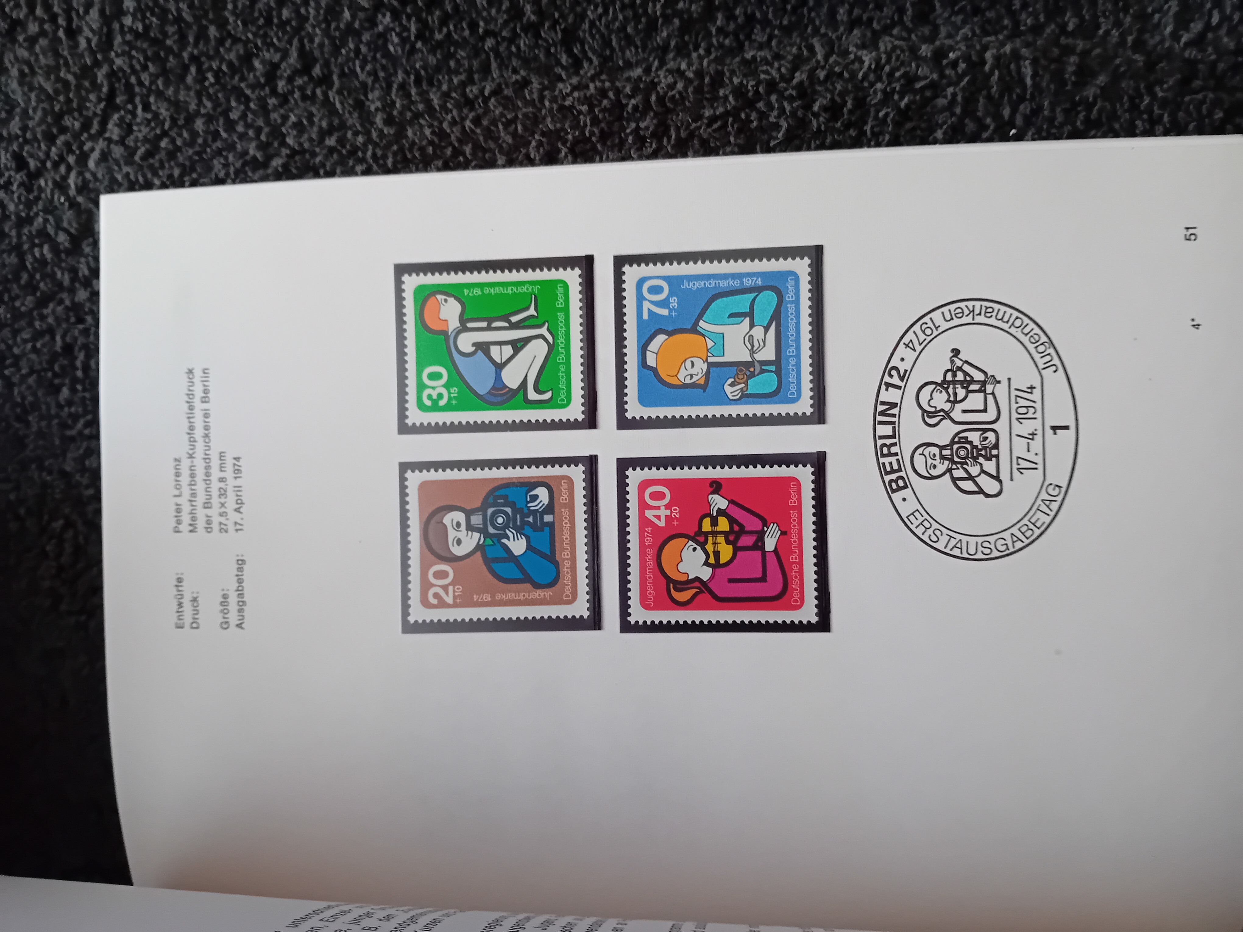 Germany 1974 Federal Republic Yearbook 63 pages Complete MNH stamps