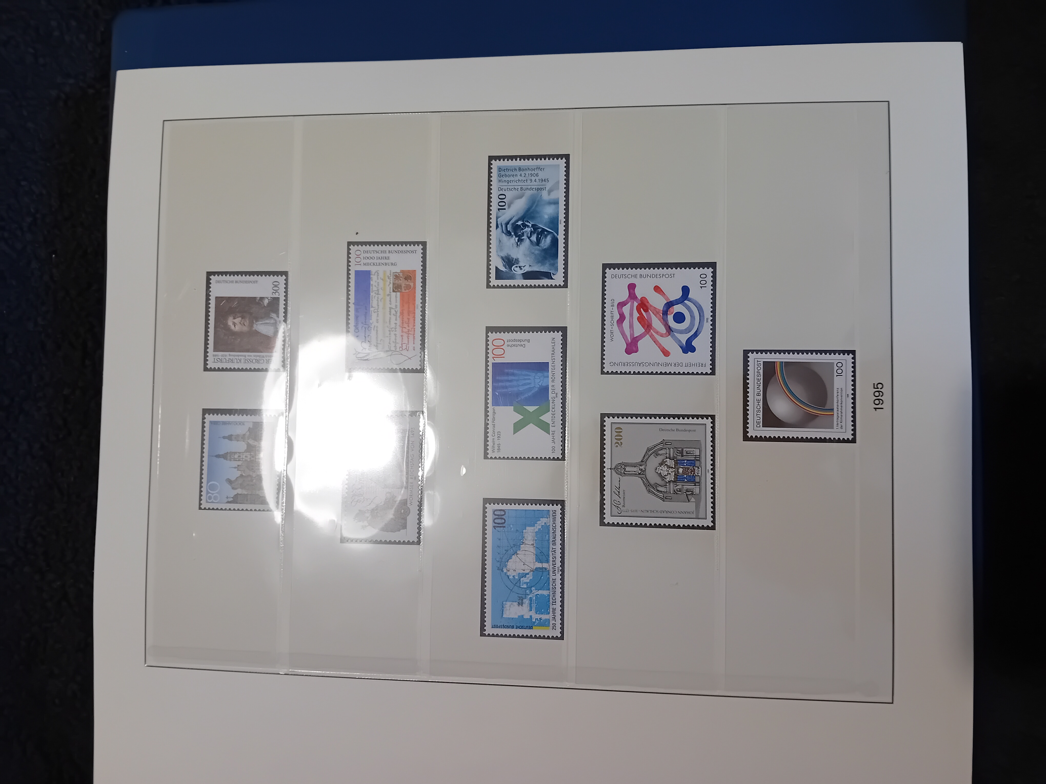 Germany 1993 to 1997 MNH stamps in Lindner album 42 pages approx. 85% complete