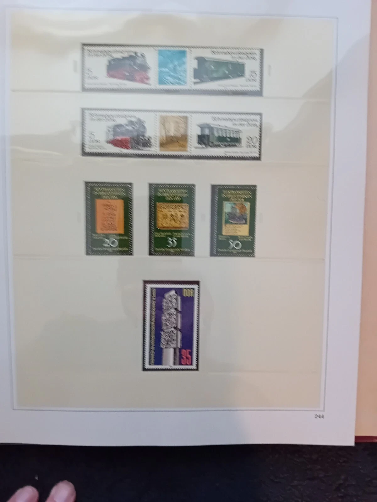 E-Germany DDR 1977-1983 MNH stamps in album appears. 100% complete - NICE !
