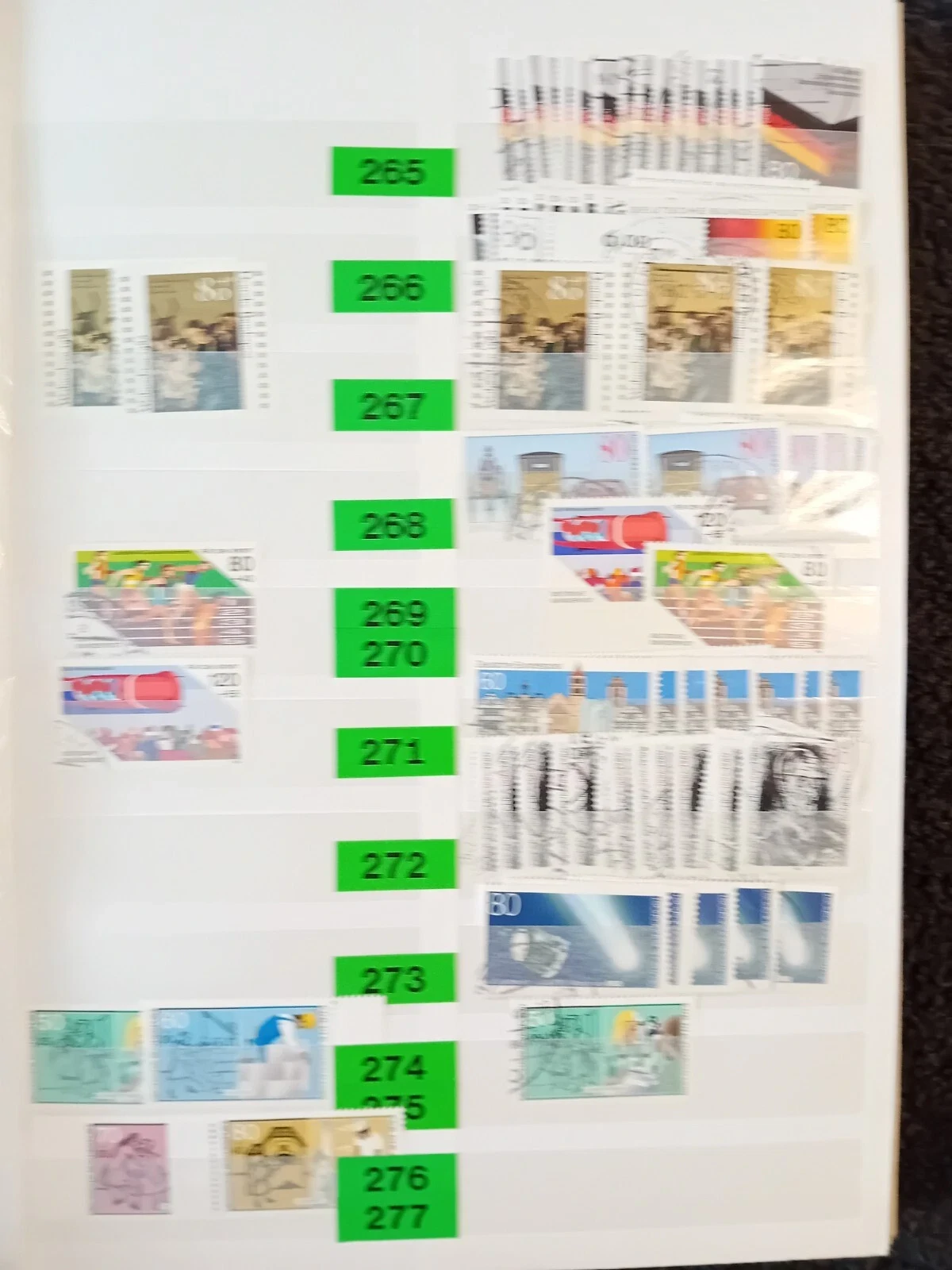 W Germany 1976-1991 used stamps in 32 page/64 side album with duplication
