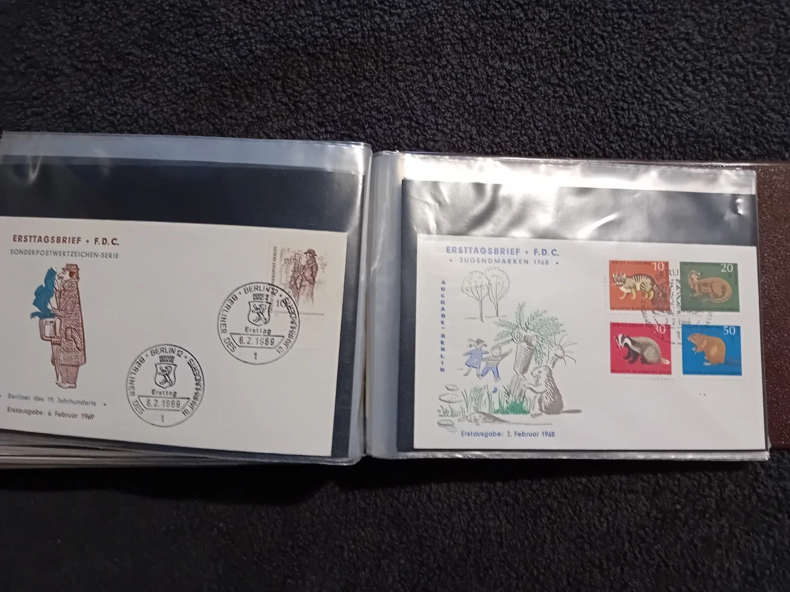 W Germany Berlin FDCs mainly from the 60s & 70s in album