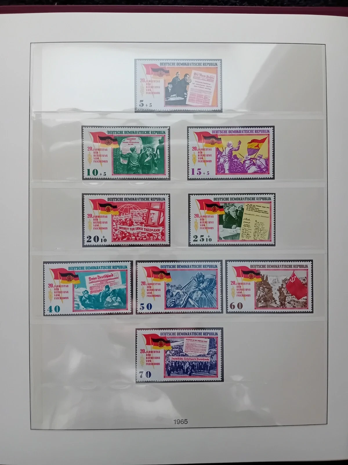 Germany DDR 1962-1967 MNH stamps in album appears 100% complete