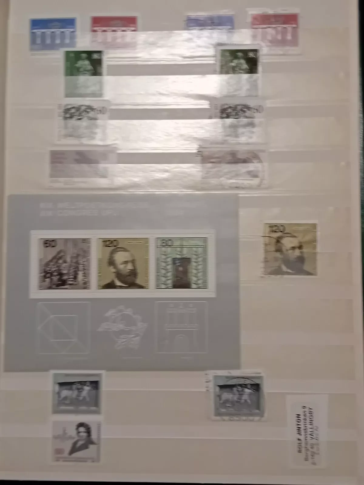 W Germany MNH & used stamps in album last 3 sides empty
