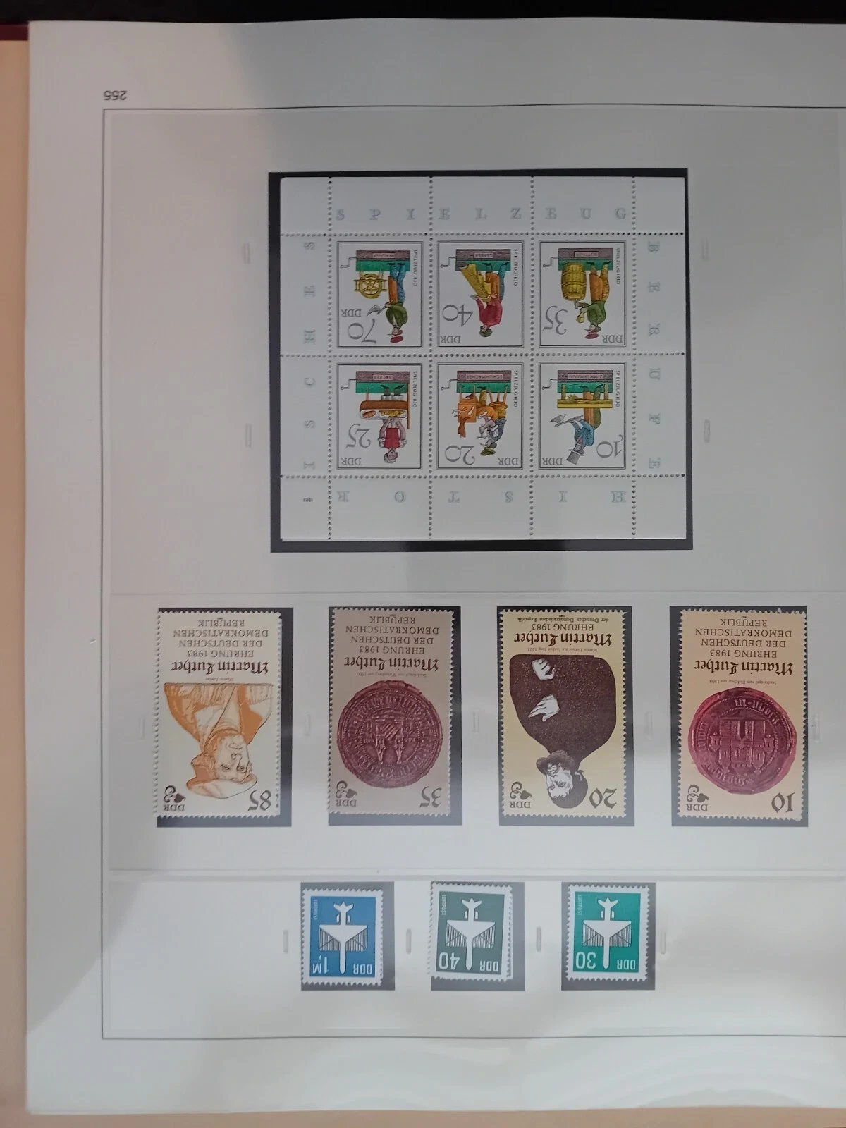 E-Germany DDR 1977-1983 MNH stamps in album appears. 100% complete - NICE !