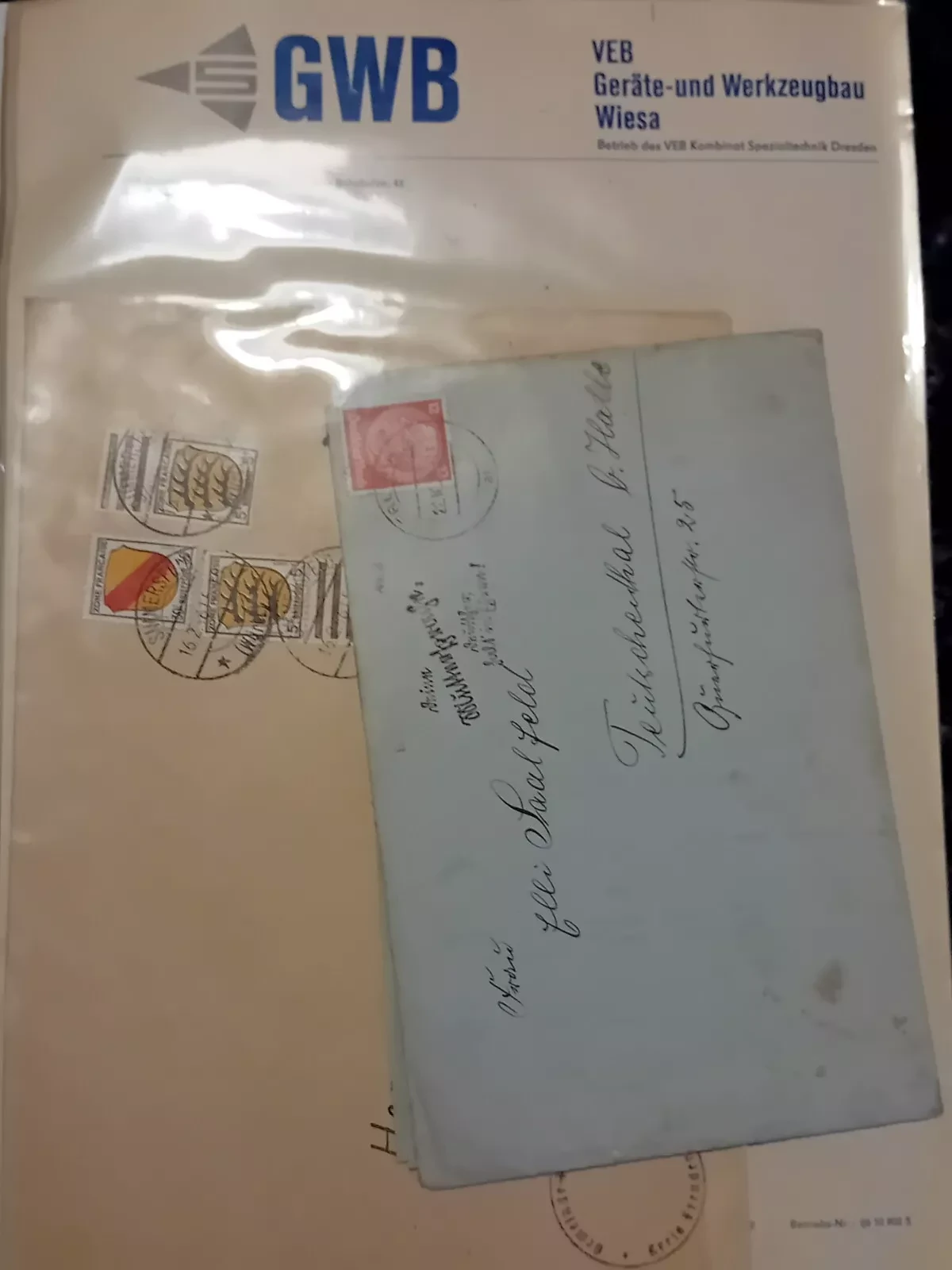 Germany large folder of philatelic material 1930s to modern "read description"