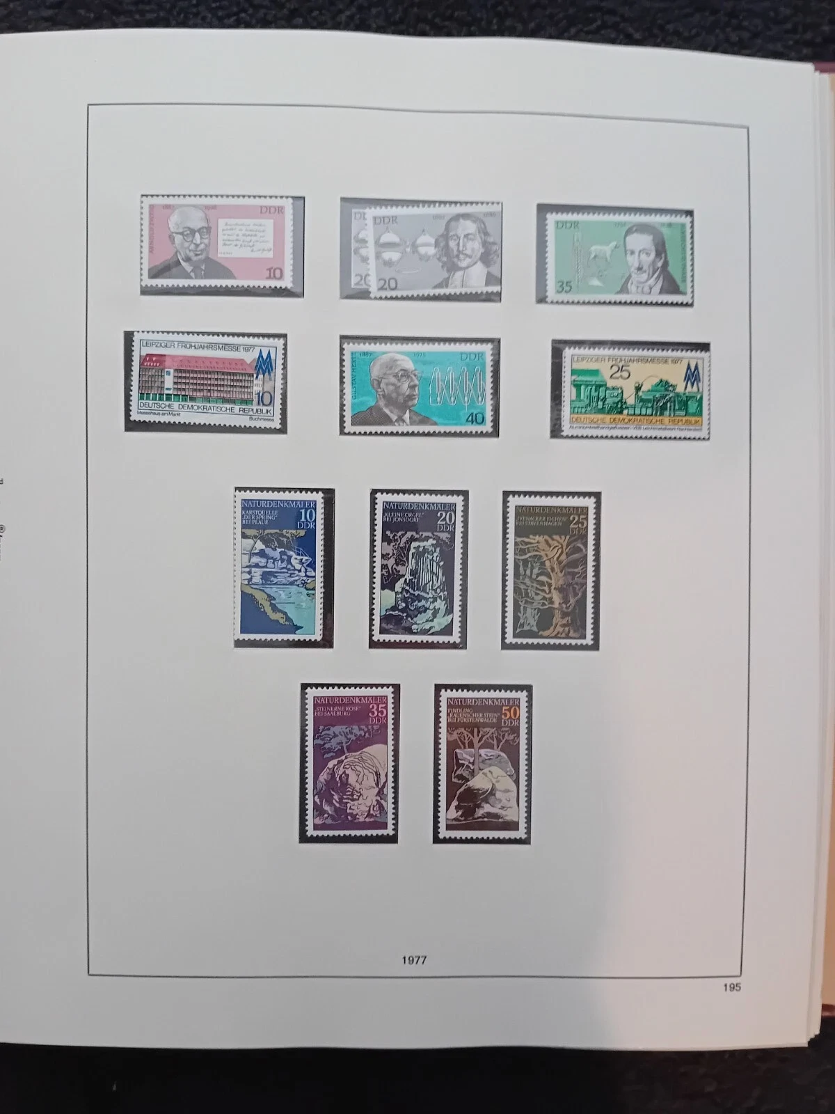 E-Germany DDR 1977-1983 MNH stamps in album appears. 100% complete - NICE !