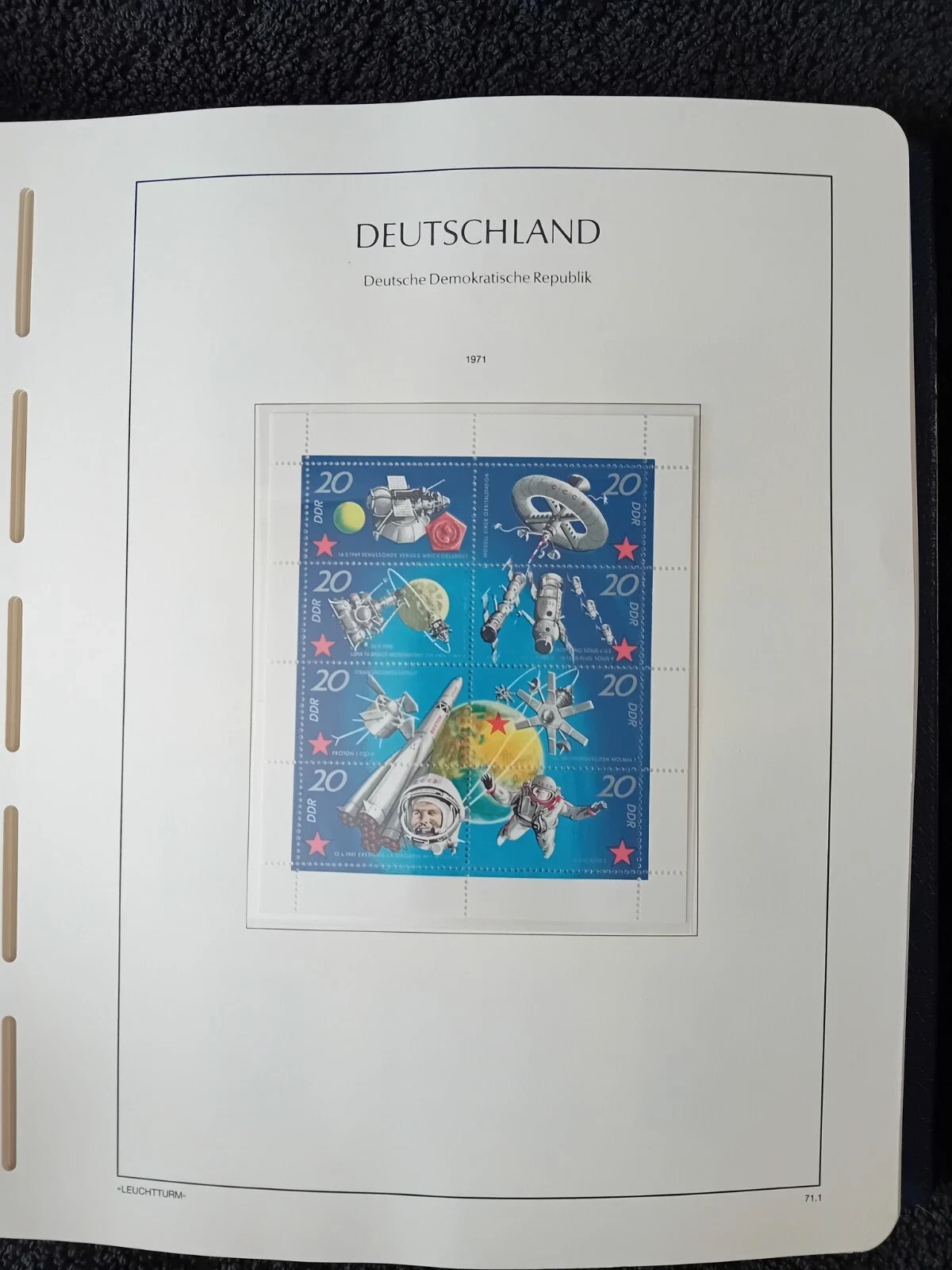 W Germany DDR 1971-1980 MNH stamps in album approx. 100% complete - VERY NICE !