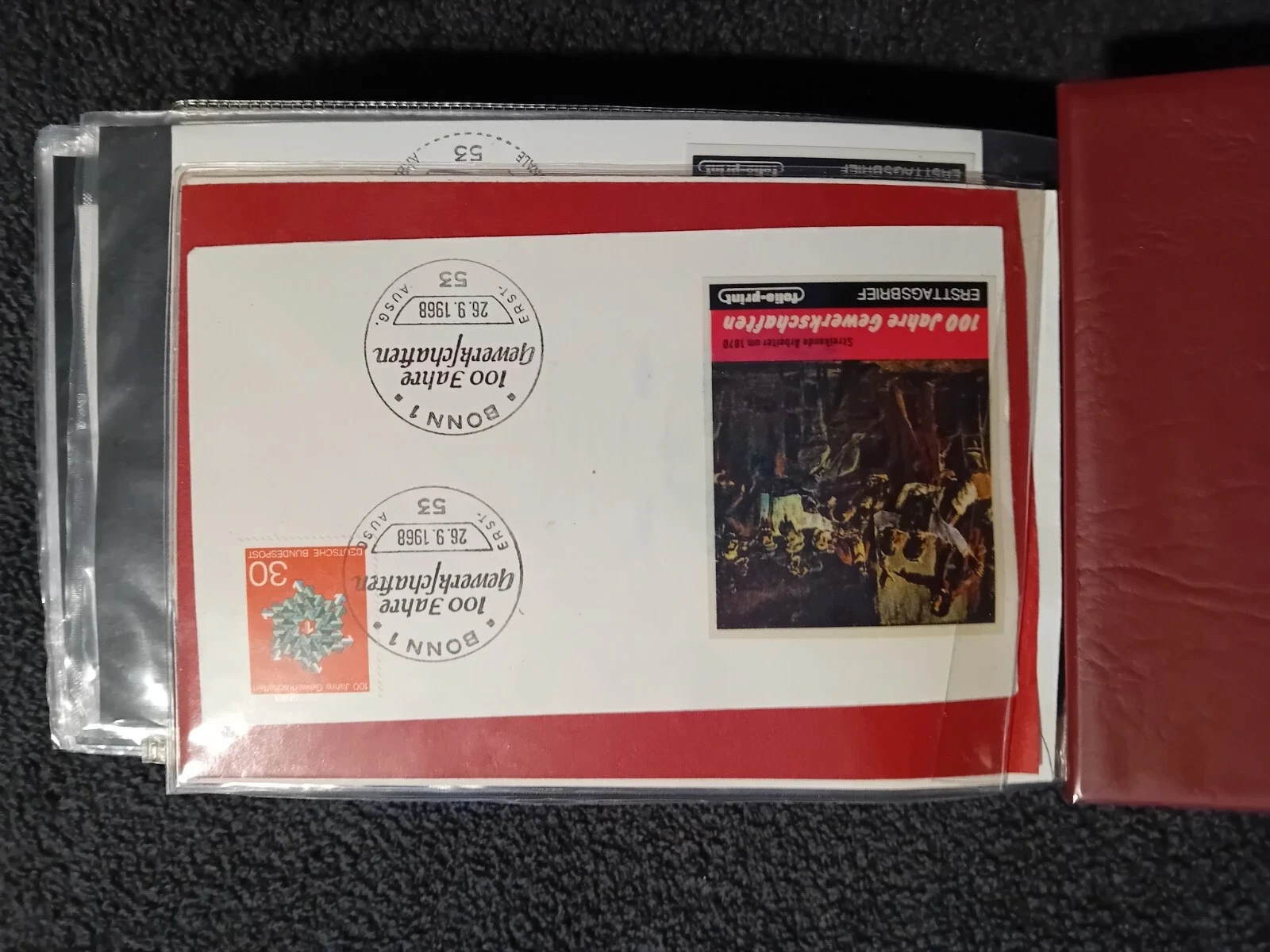 W Germany FDCs mainly from the 60s- 70s 47 pages in album last few empty