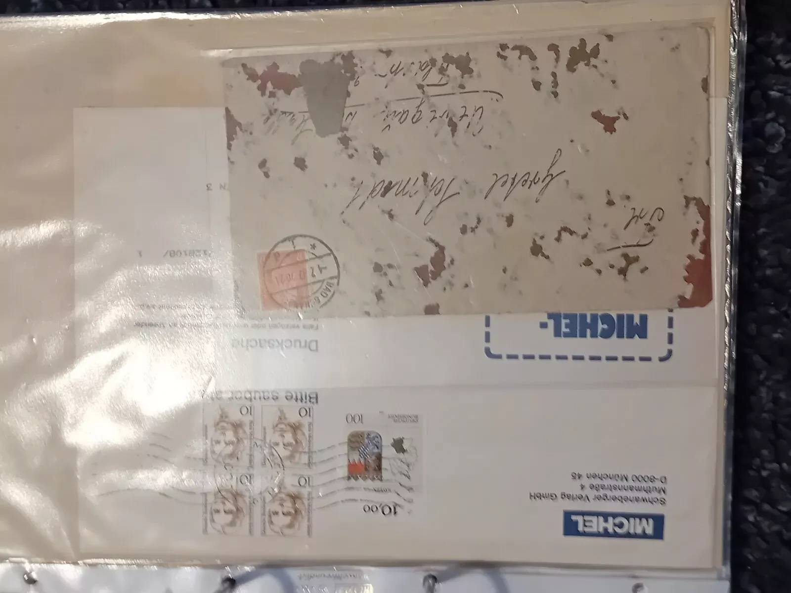 Germany large folder of philatelic material 1930s to modern "read description"