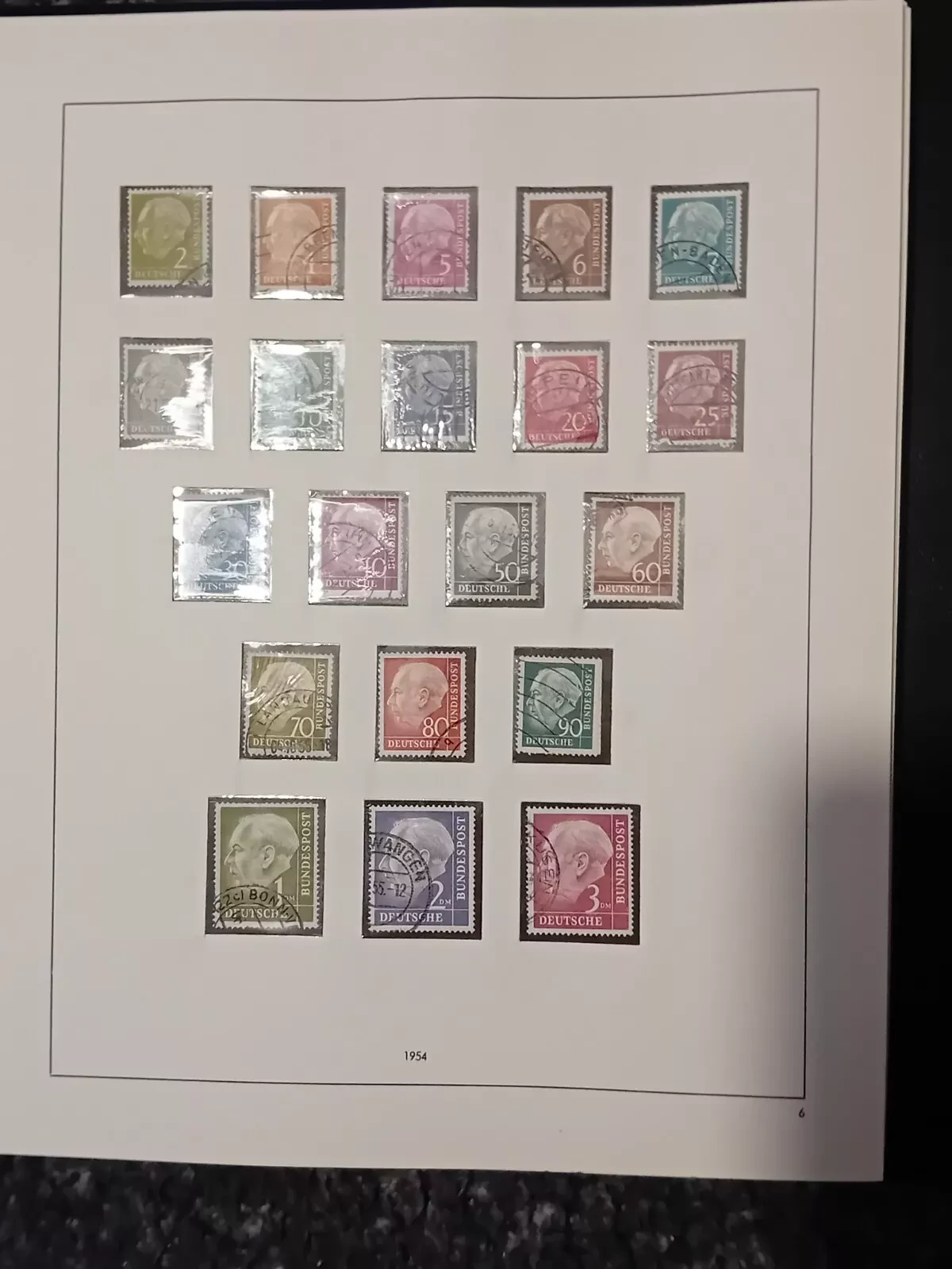 W Germany 1949-62 MNH & used stamps in album appears 65% complete