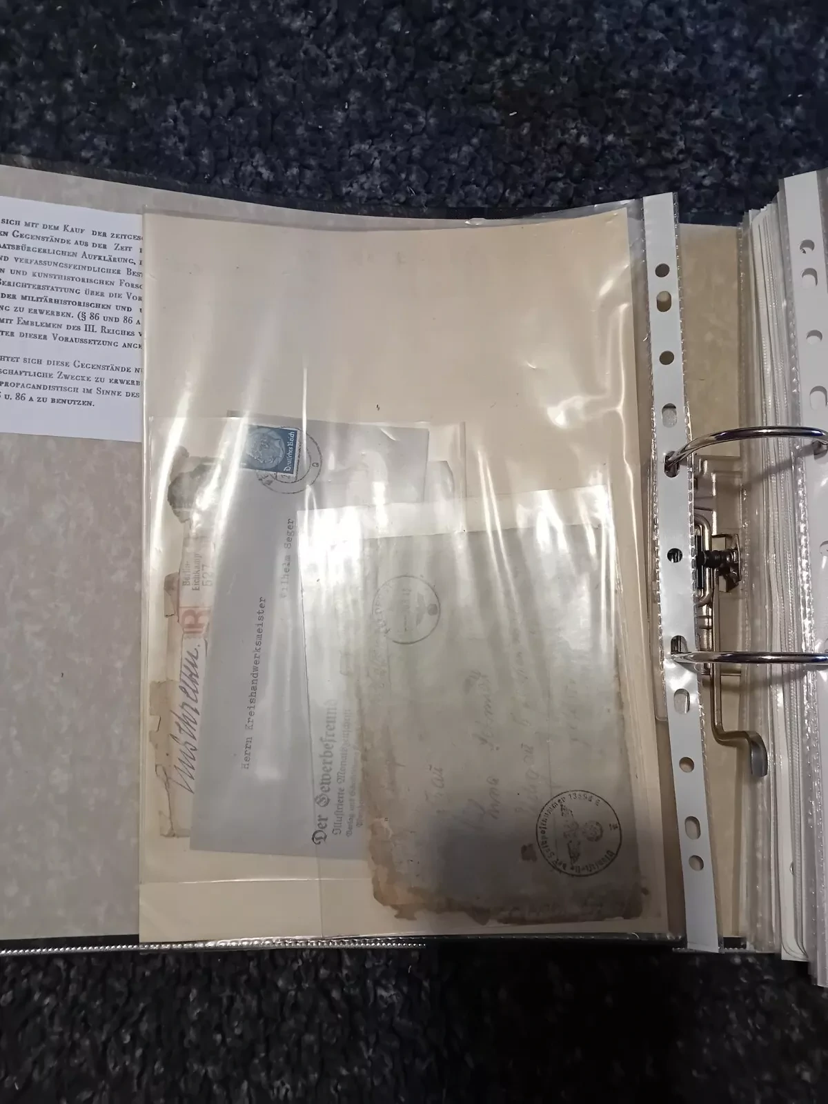 Germany large folder of philatelic material 1930s to modern "read description"