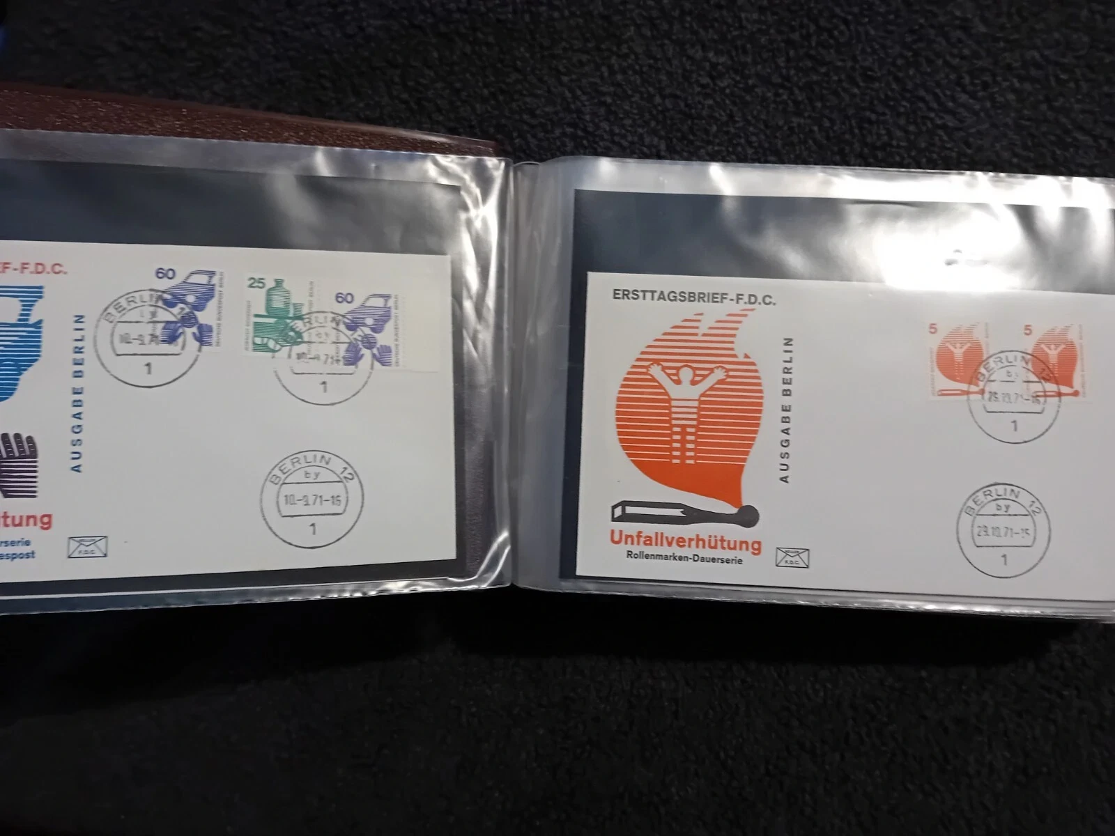 W Germany Berlin FDCs mainly from the 60s & 70s in album