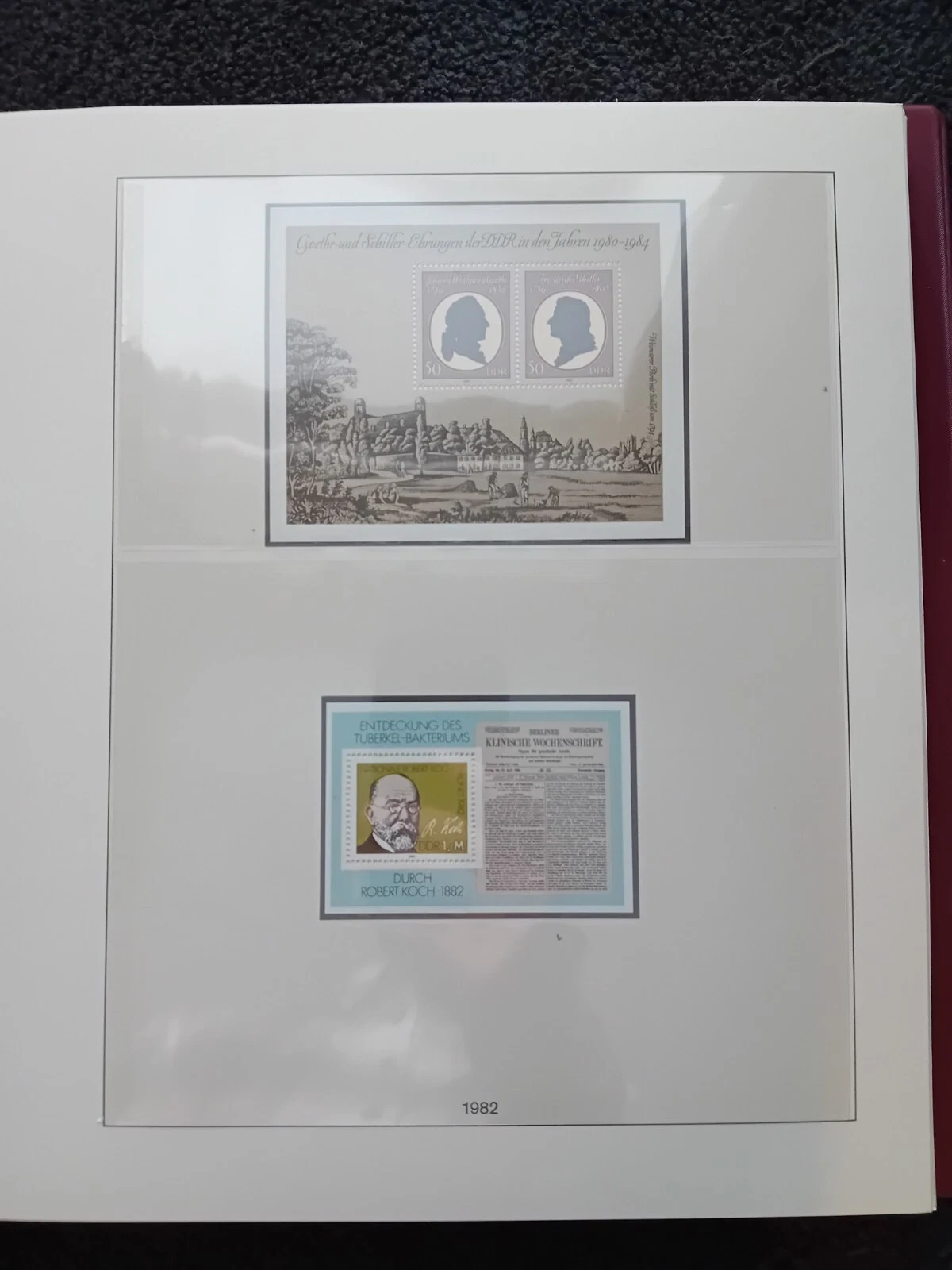 Germany DDR 1982-1986 MNH stamps in album appears 100% complete