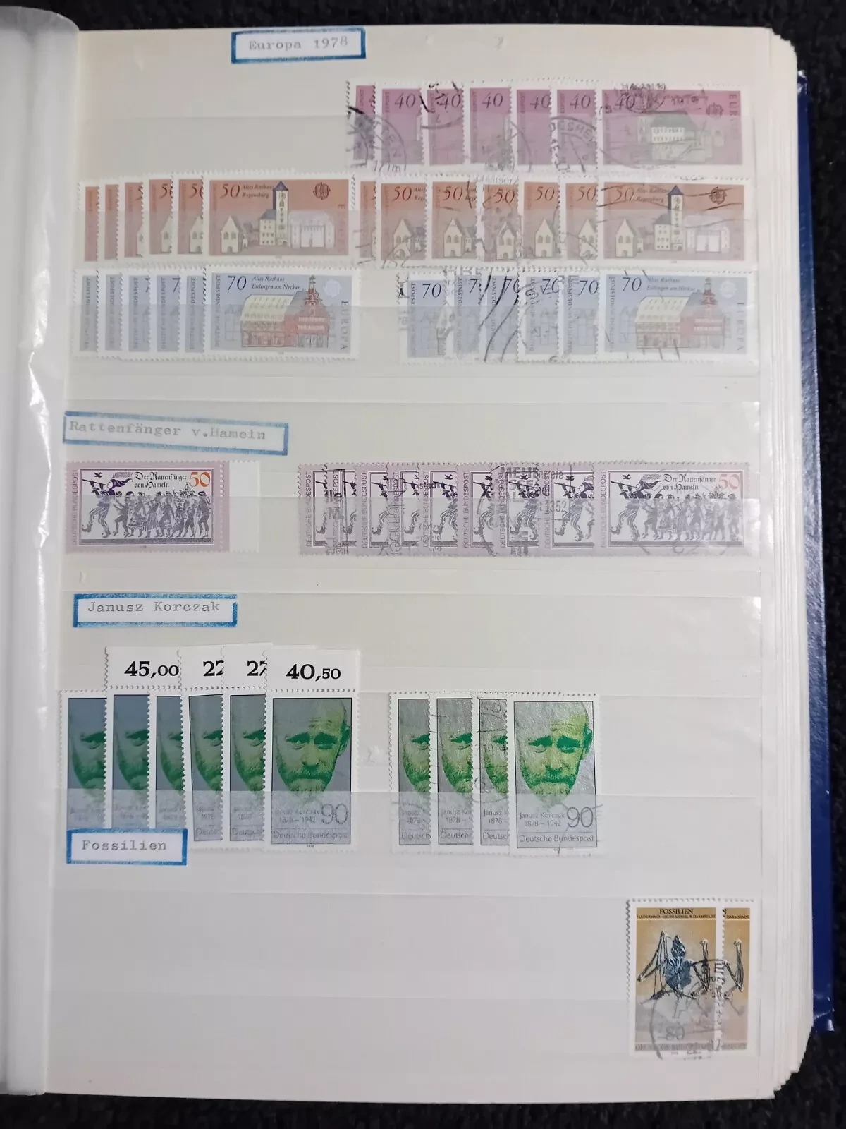 West Germany MNH & USED stamps in 30 page/60 side album Read description please