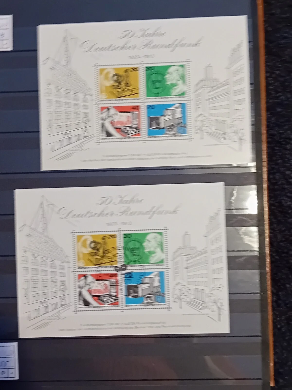 W Germany berlin 30 page/ 60 side stockbook with MNH & used side by side stamps