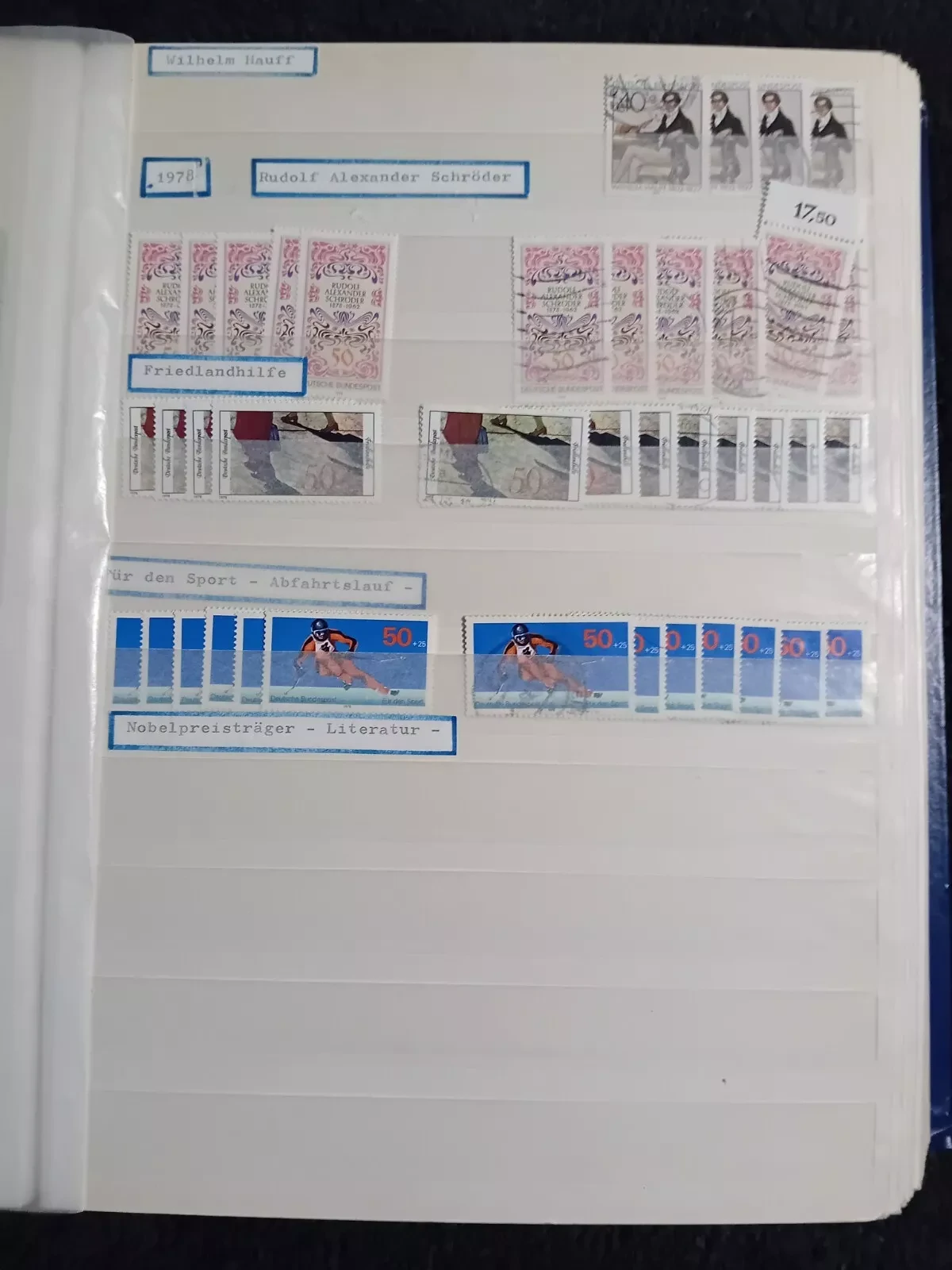 West Germany MNH & USED stamps in 30 page/60 side album Read description please