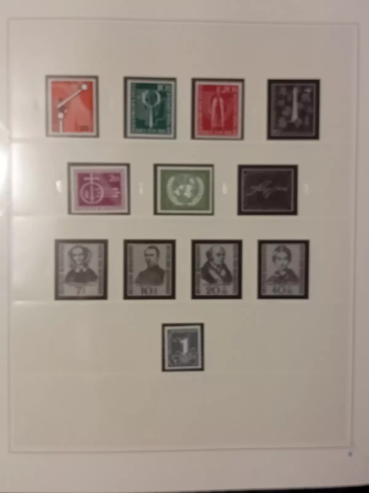 W Germany 1949-62 MNH & used stamps in album appears 65% complete
